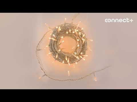 Connect+ String Light 8 m, 80 Warm White and Cool White LEDs, Transparent Cable, Extendable 2