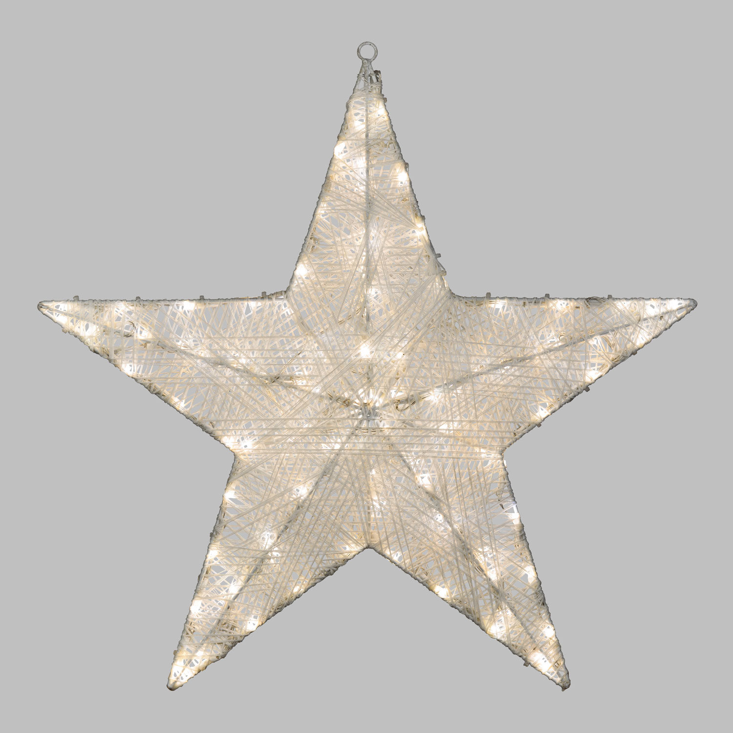 3D-Weißstern mit Ø 55 cm und 100 Dual-Color-LEDs in Warmweiß und Kaltweiß 12 3D-Weißstern mit Ø 55 cm und 100 Dual-Color-LEDs in Warmweiß und Kaltweiß 12