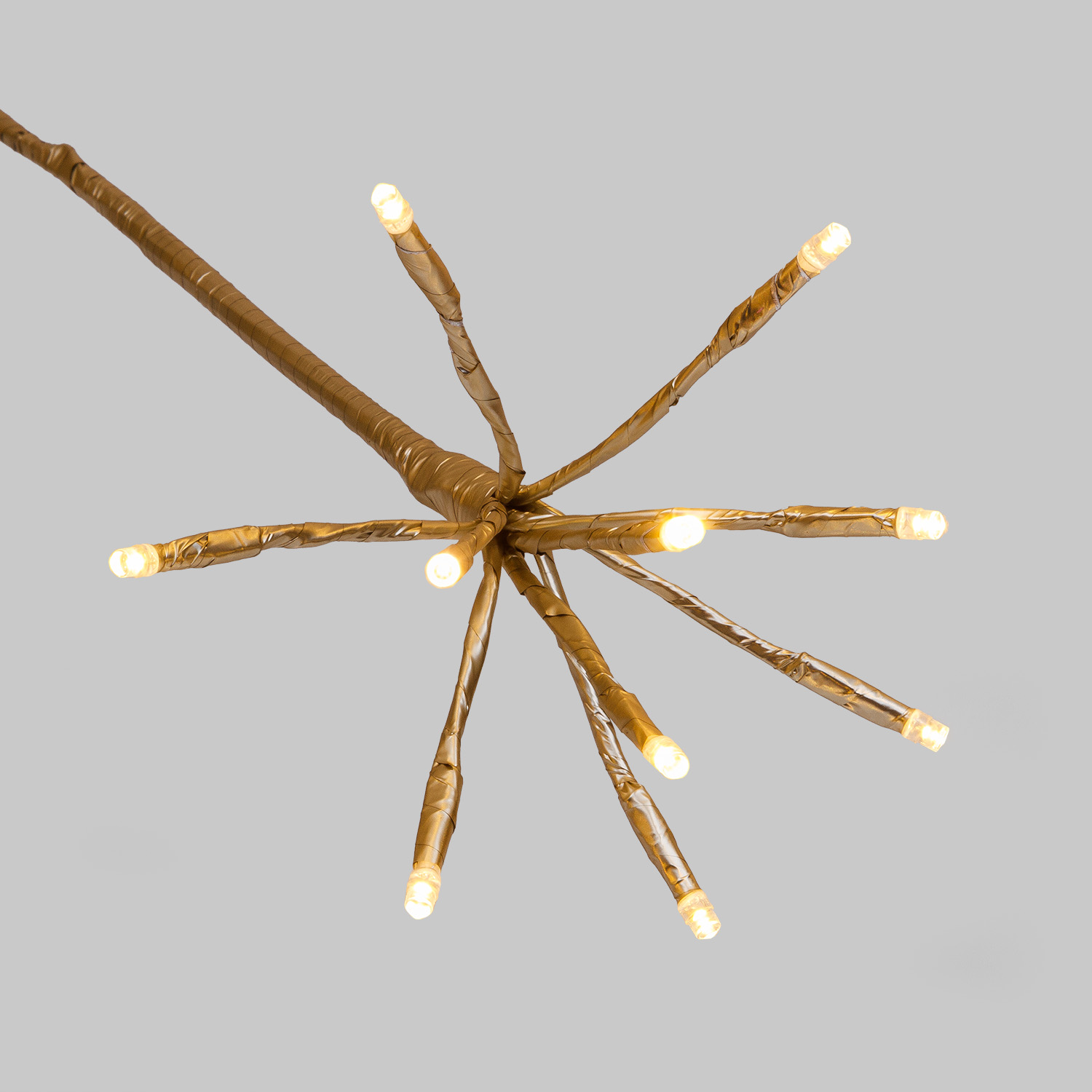 Albero Conico Champagne, h 2,7 m, 1810 led bianco caldo 5