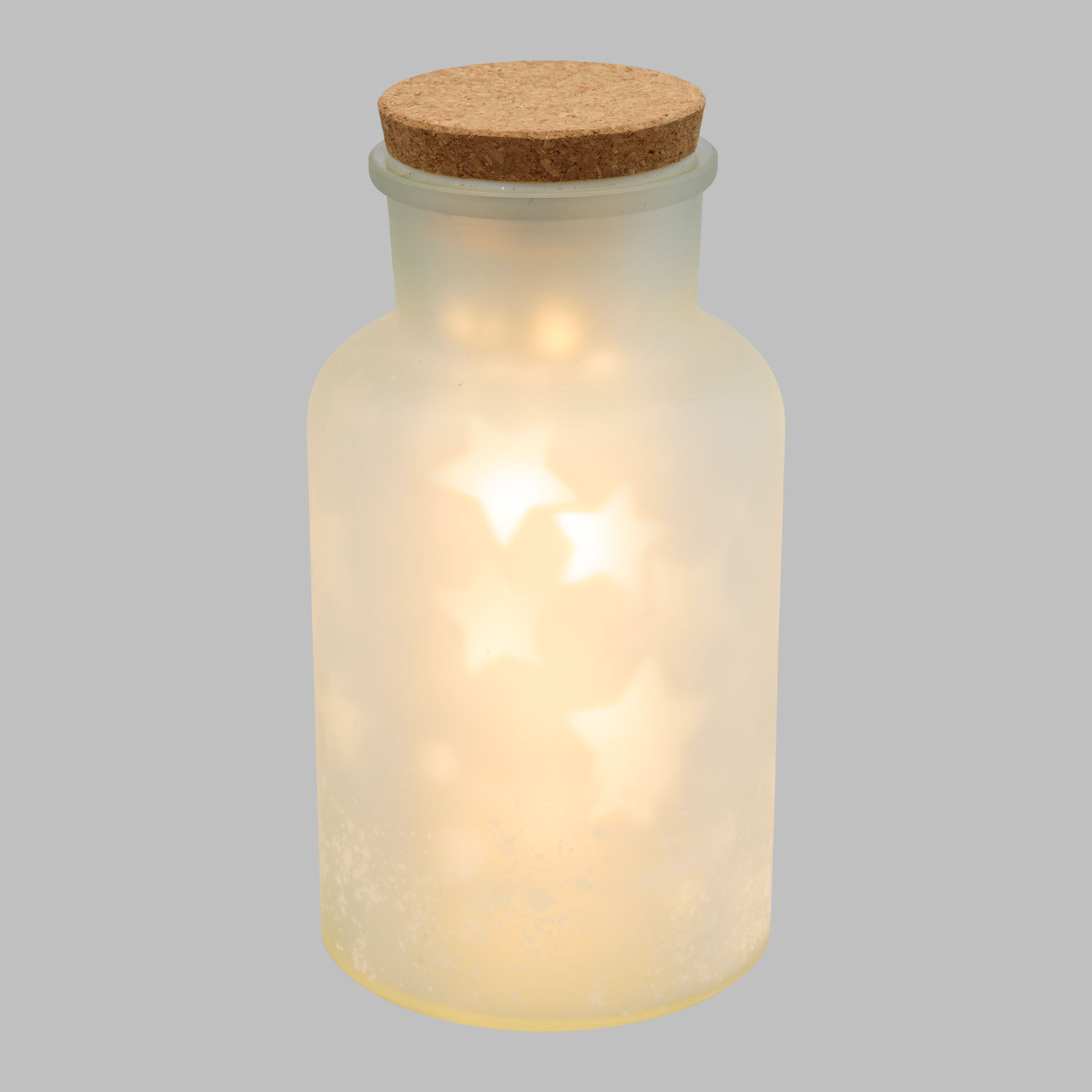 Botella Cúpula Magic con proyección rotatoria estrellas, 27 cm, led blanco cálido 3 Botella Cúpula Magic con proyección rotatoria estrellas, 27 cm, led blanco cálido 3