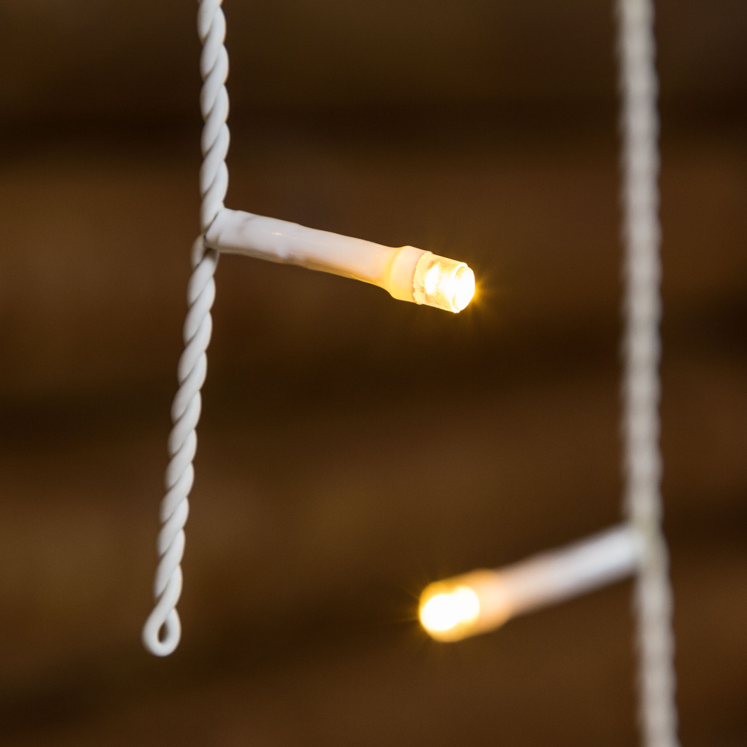 LED-Eiszapfen-Lichterkette 5 x h 1 m, 182 Leds warmweiß 5 LED-Eiszapfen-Lichterkette 5 x h 1 m, 182 Leds warmweiß 5