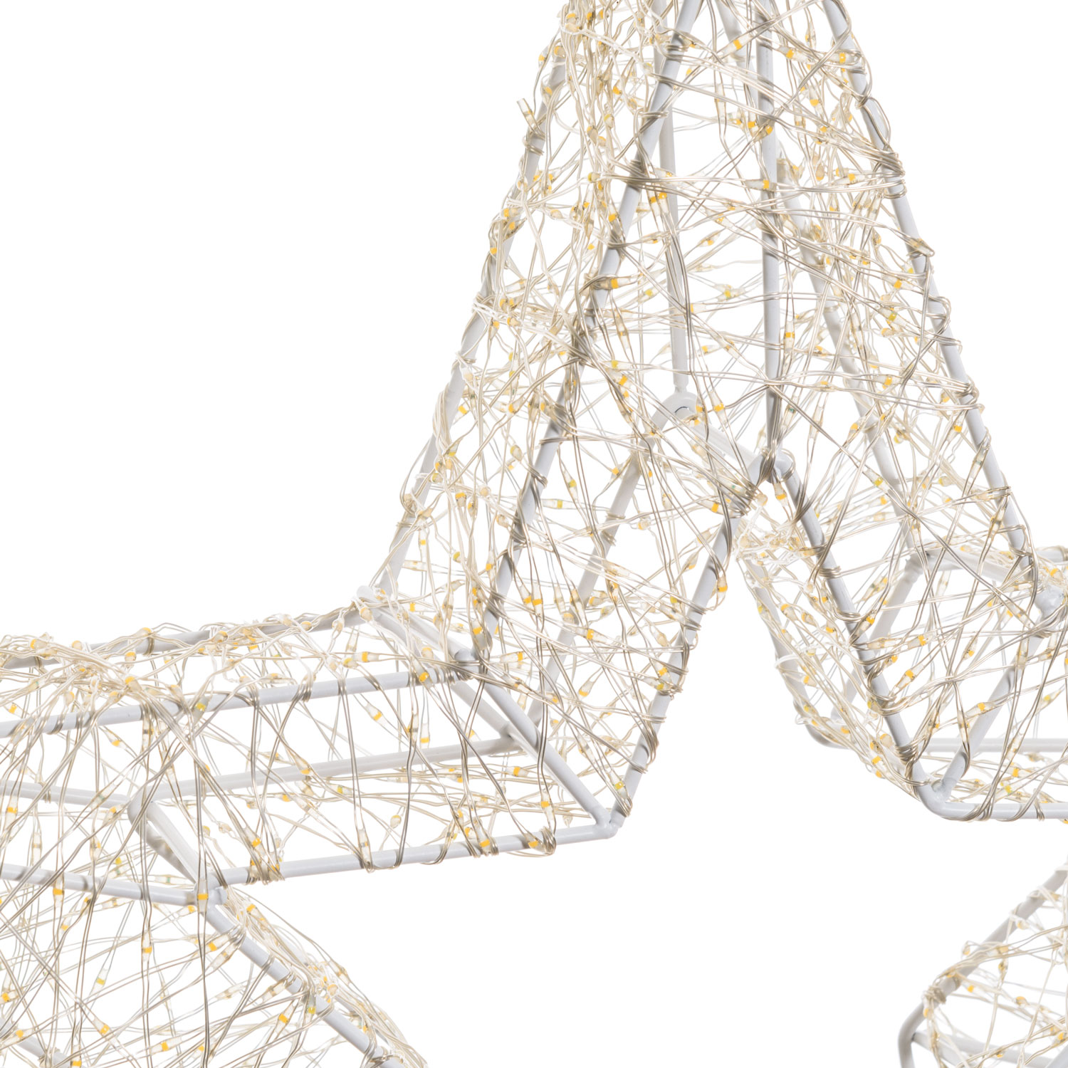 Stella Bianca 3D Ø 55 cm, microled bianco caldo e freddo, uso interno 6 Stella Bianca 3D Ø 55 cm, microled bianco caldo e freddo, uso interno 6