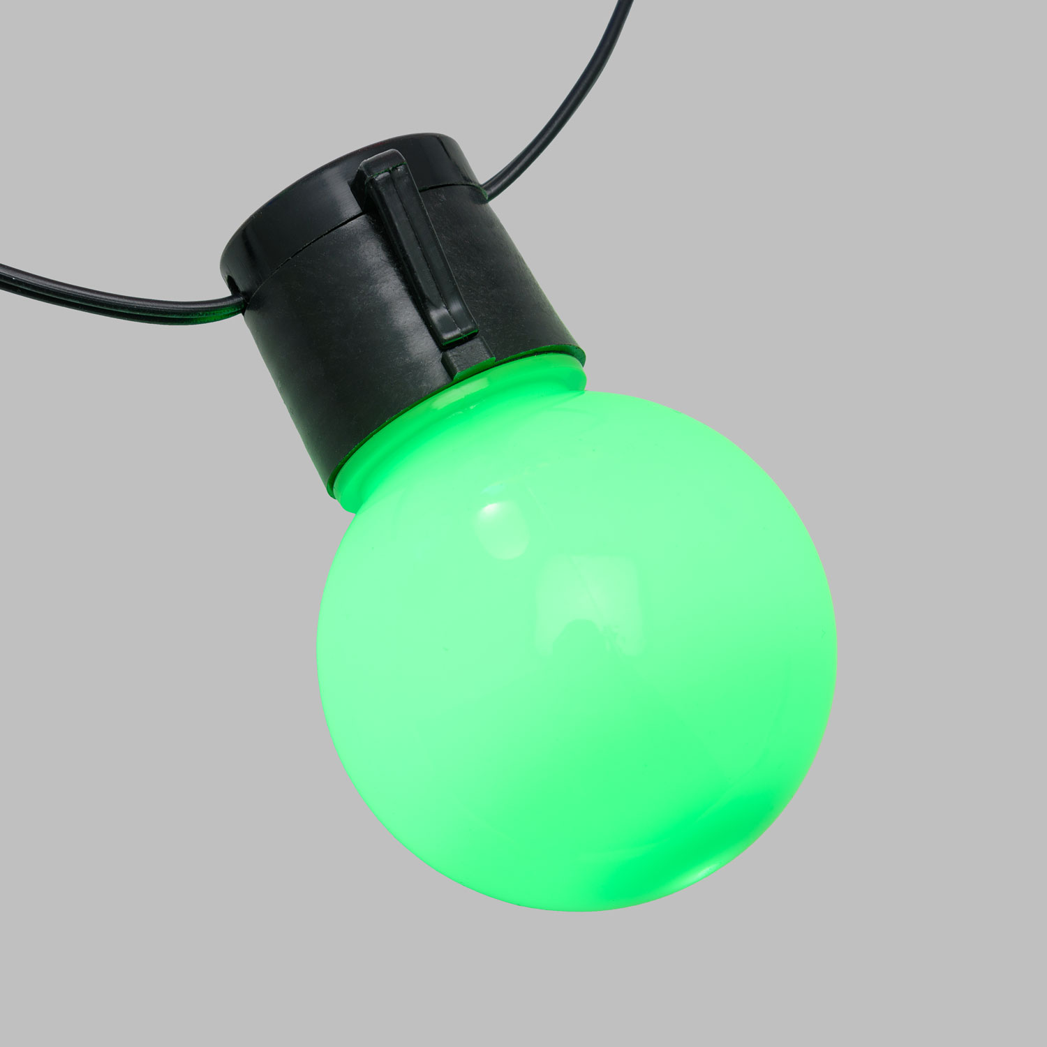 10m Festoon Lights, 20 Ø 50mm Multi Coloured Bulbs, Warm White LED 6 10m Festoon Lights, 20 Ø 50mm Multi Coloured Bulbs, Warm White LED 6