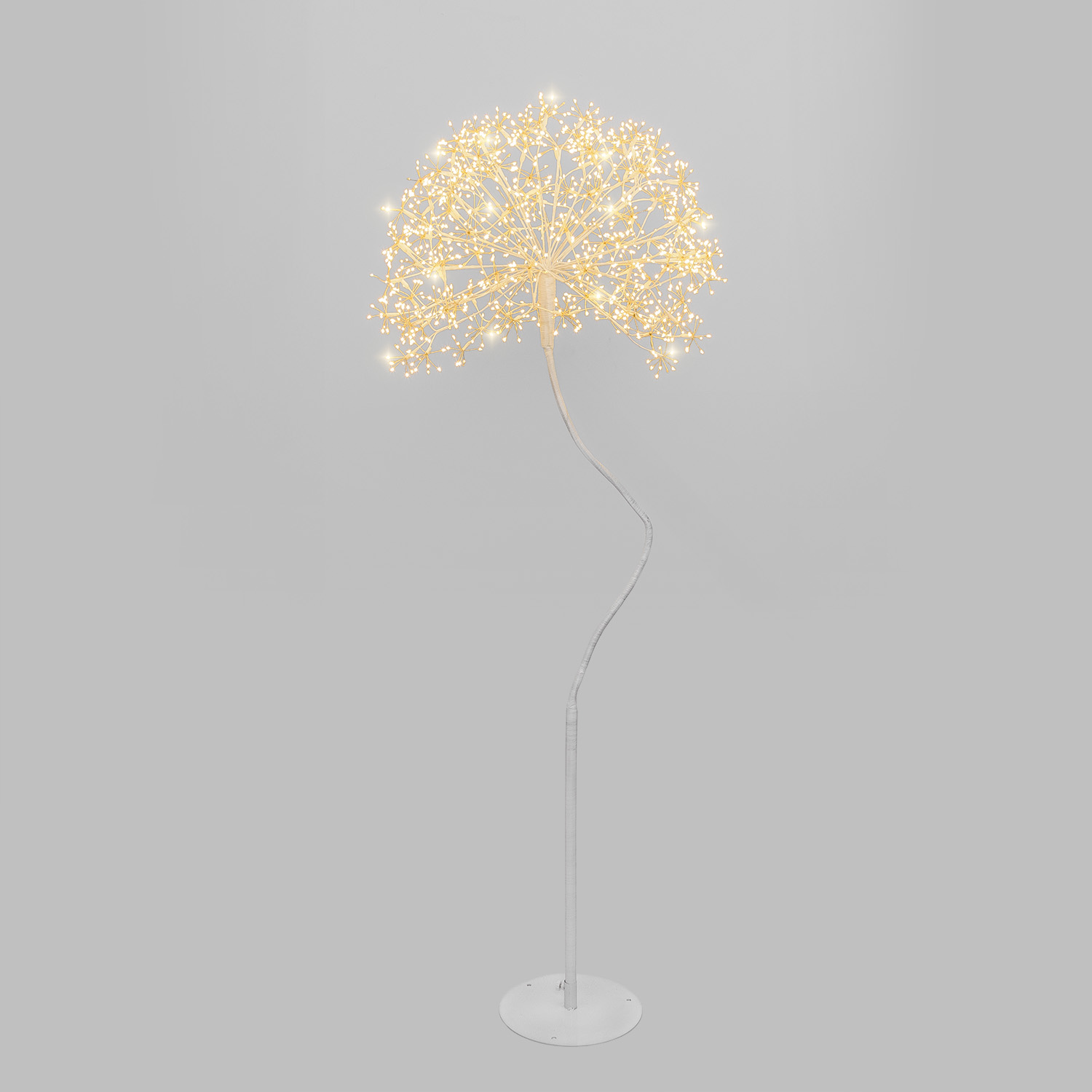 Albero Ramo sfera RICCO bianco, h 160 cm, 1350 microled bianco caldo, uso interno