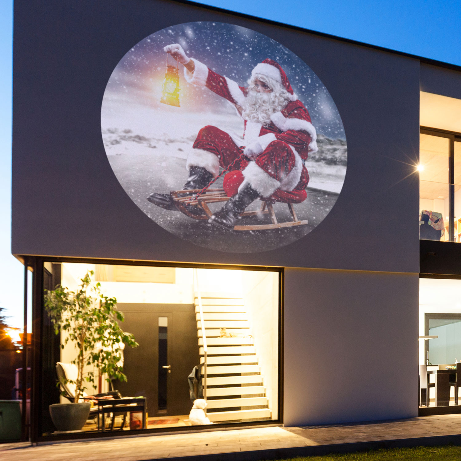 Gobo Père Noël avec son traîneau 2 Gobo Père Noël avec son traîneau 2