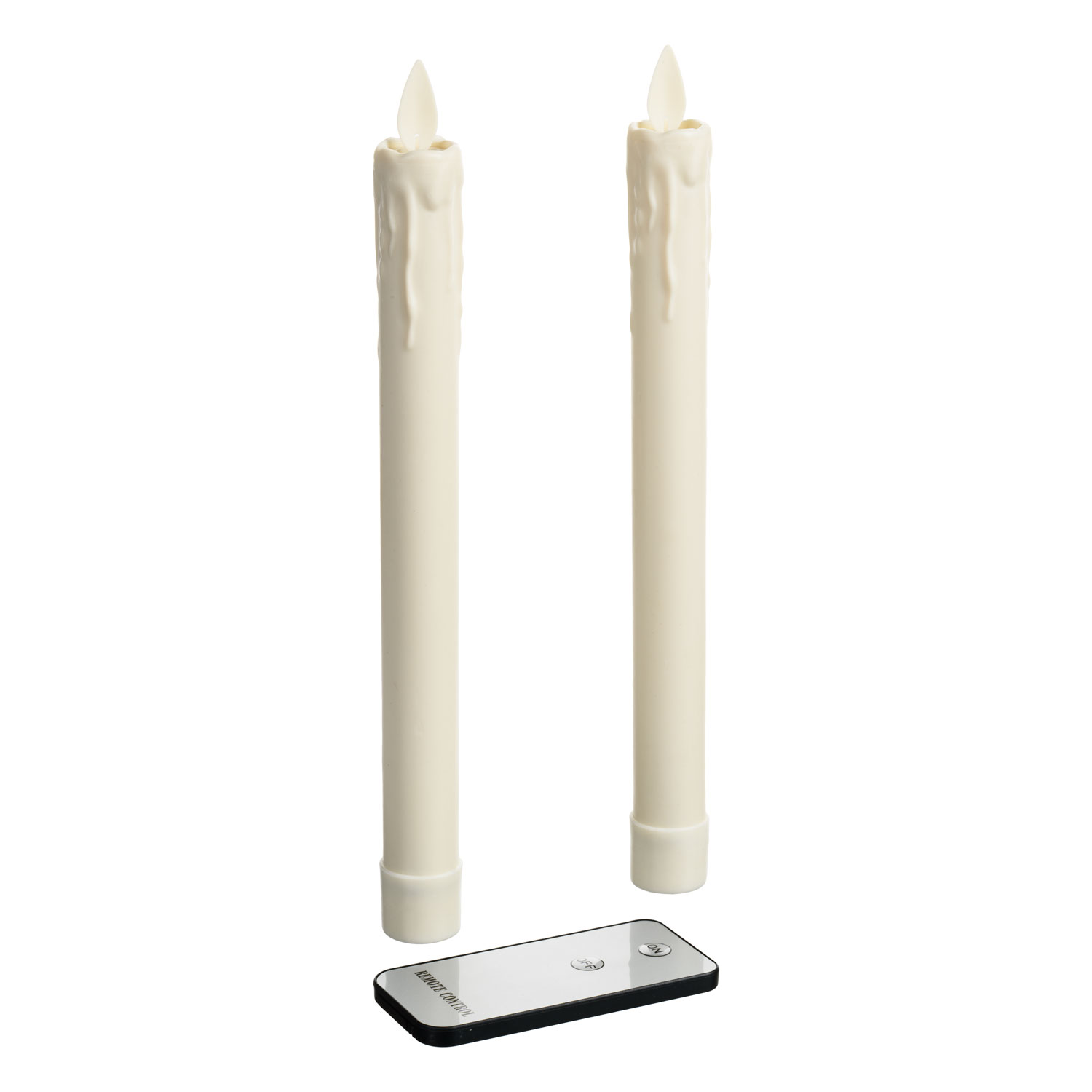 Set 2 candele sottili con gocce, h 23 cm 3 Set 2 candele sottili con gocce, h 23 cm 3