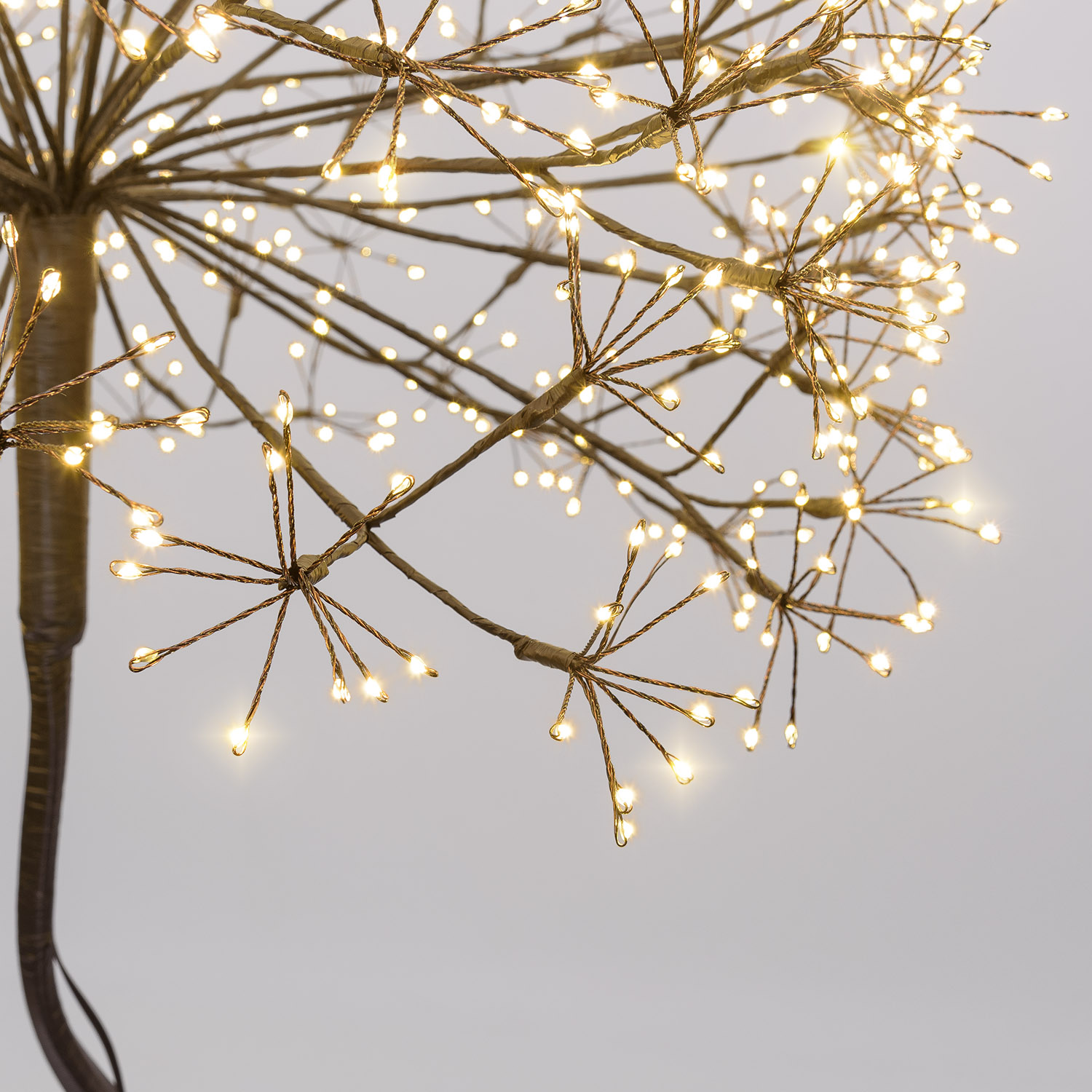 Albero Ramo sfera RICCO nero, h 160 cm, 1350 microled bianco caldo, uso interno 6