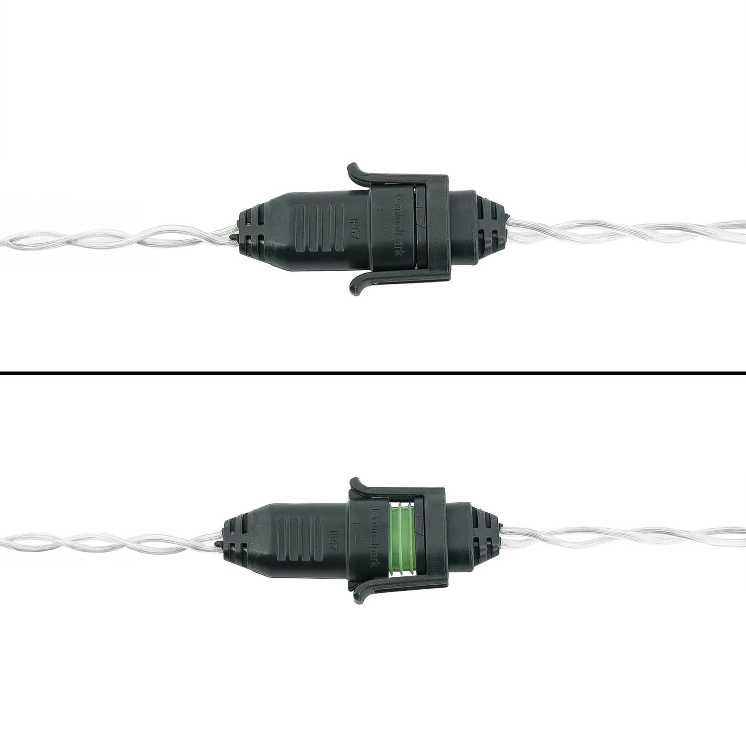 Verlängerungskabel für Green Wall Light Paneele, 1 m, transparentes Kabel 4