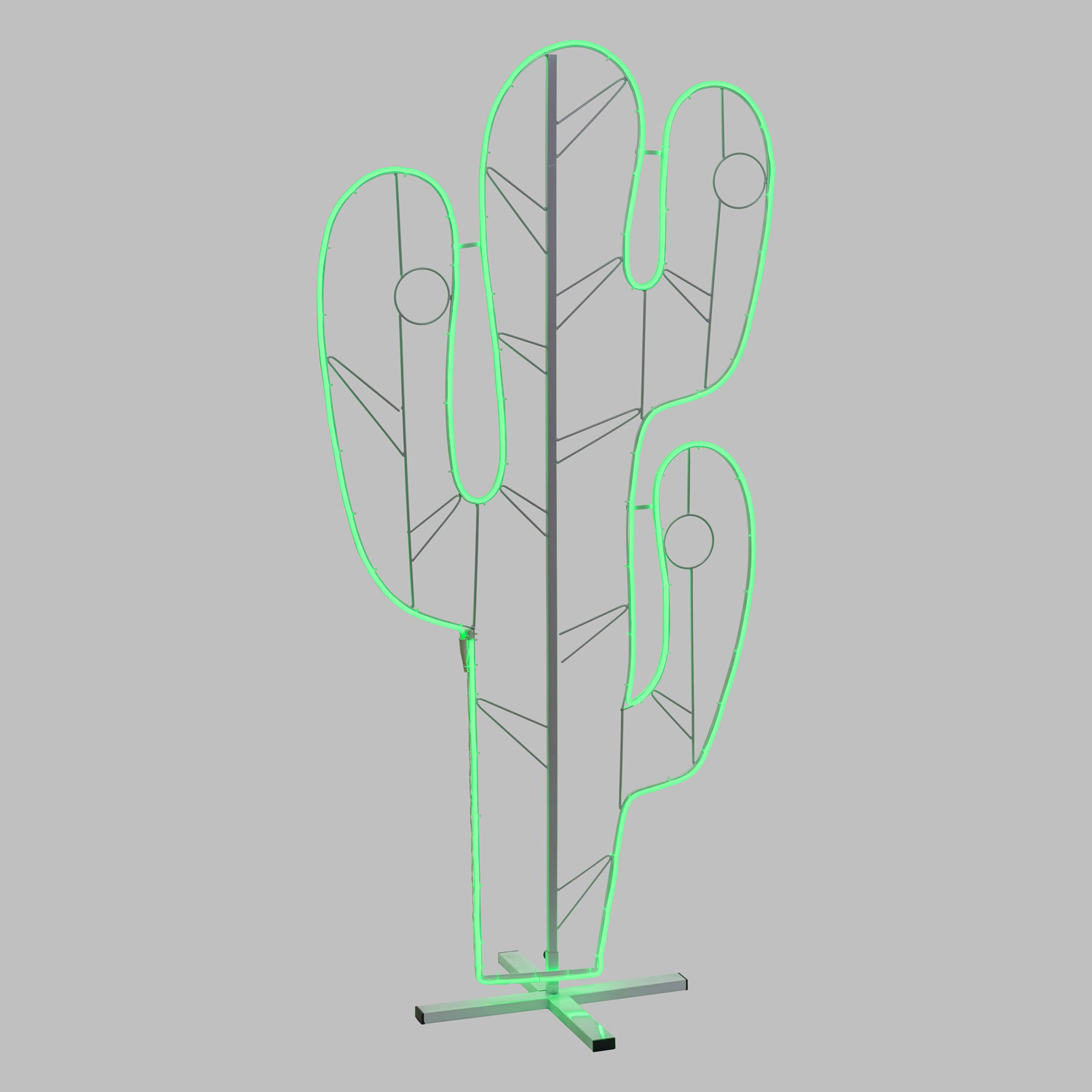 Lampada decorativa Cactus neon h 120 cm 3 Lampada decorativa Cactus neon h 120 cm 3