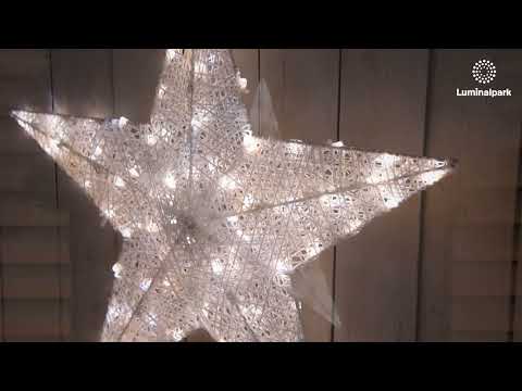 3D-Weißstern mit Ø 55 cm und 100 Dual-Color-LEDs in Warmweiß und Kaltweiß 2