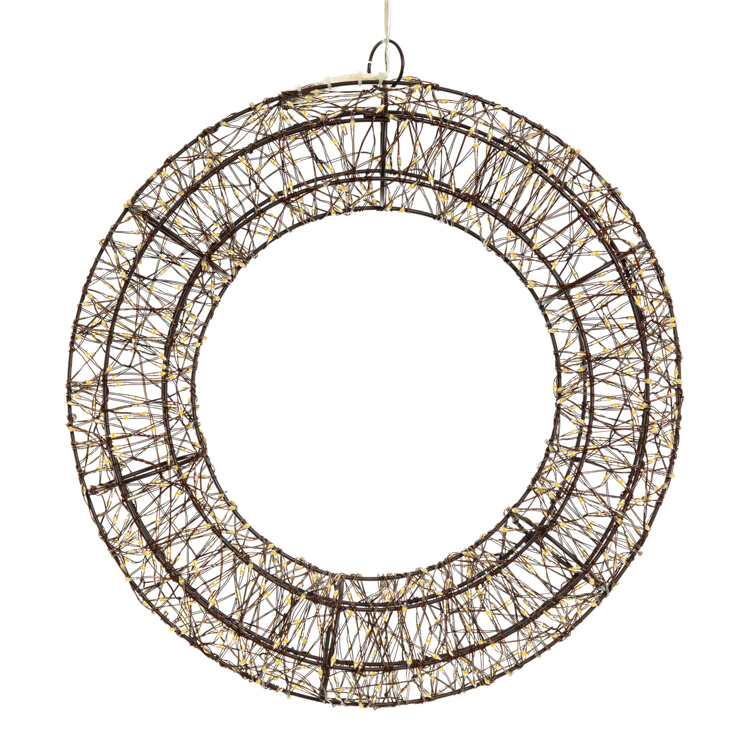 Corona 3D, Ø 35 cm, 1000 Micro led bianco caldo e bianco freddo, uso interno 4 Corona 3D, Ø 35 cm, 1000 Micro led bianco caldo e bianco freddo, uso interno 4