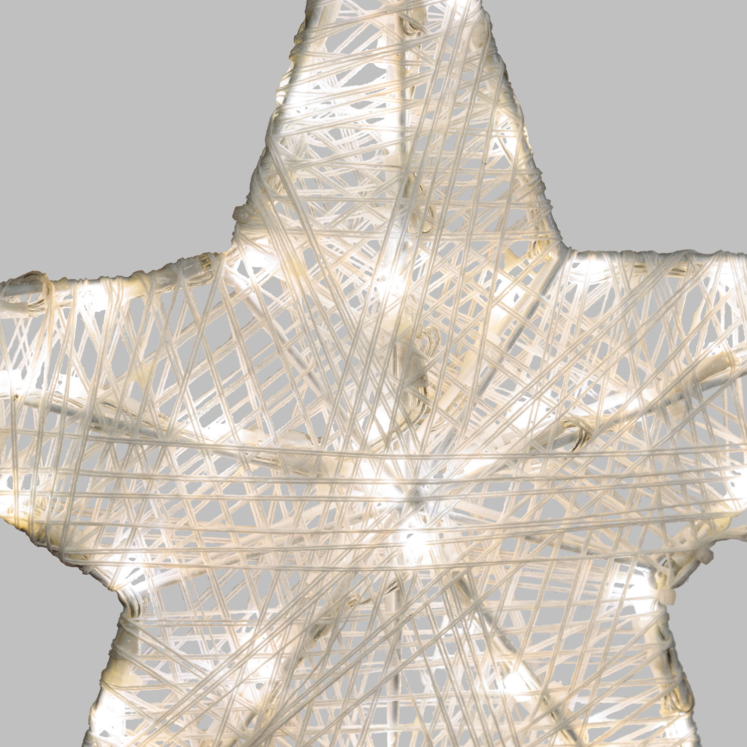 Weißer 3D-Stern Ø 35 cm, 60 Dual Color LED warmweiß und kaltweiß
 15 Weißer 3D-Stern Ø 35 cm, 60 Dual Color LED warmweiß und kaltweiß
 15