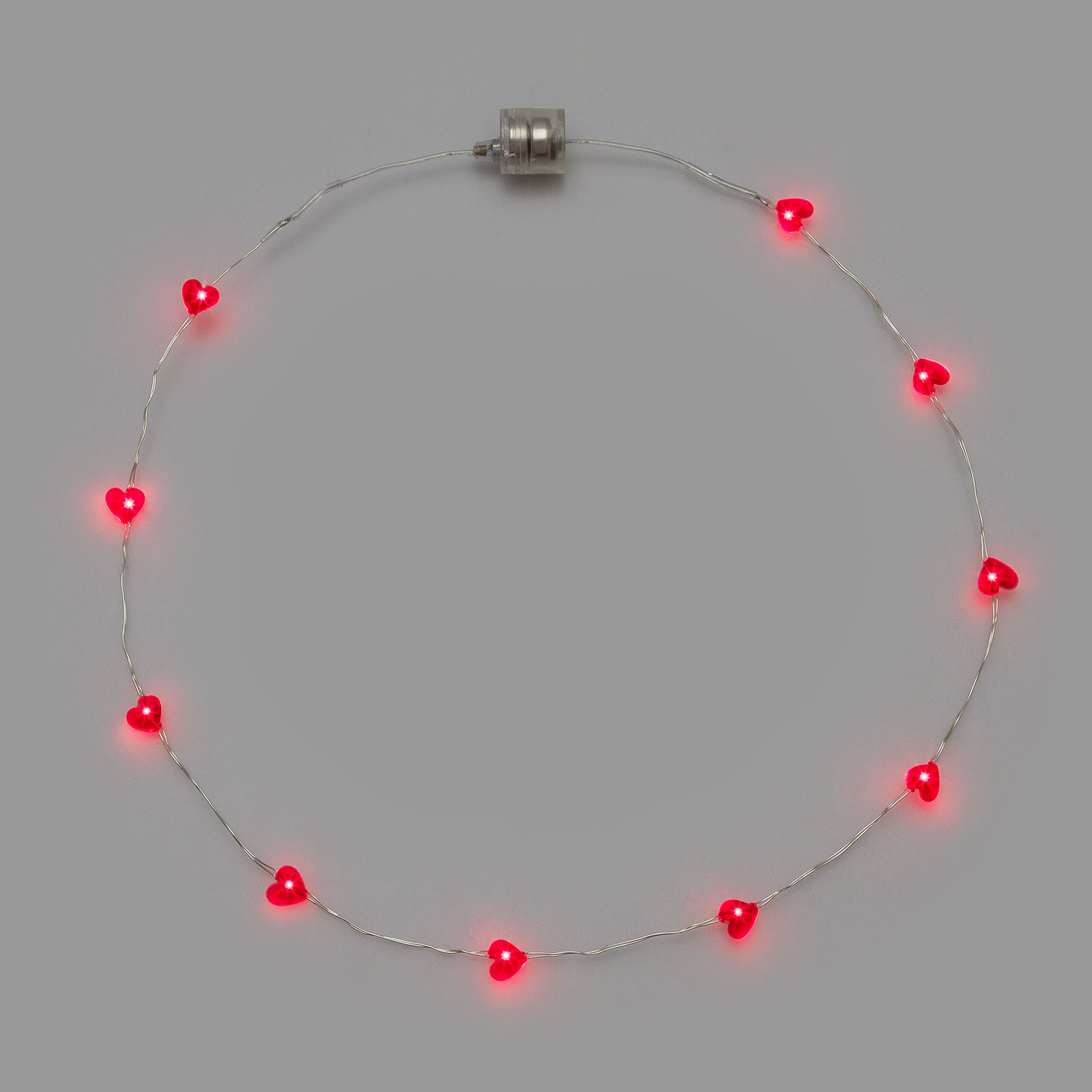 Collar Led corazones rojos 3 Collar Led corazones rojos 3