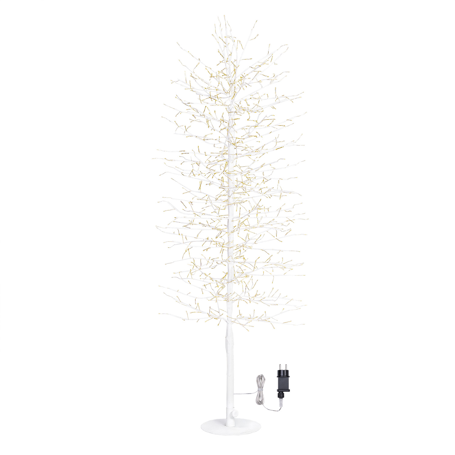 Árbol Slim Rama de Tilo blanco h 1,1 m, 792 microled blanco cálido, uso interior 3