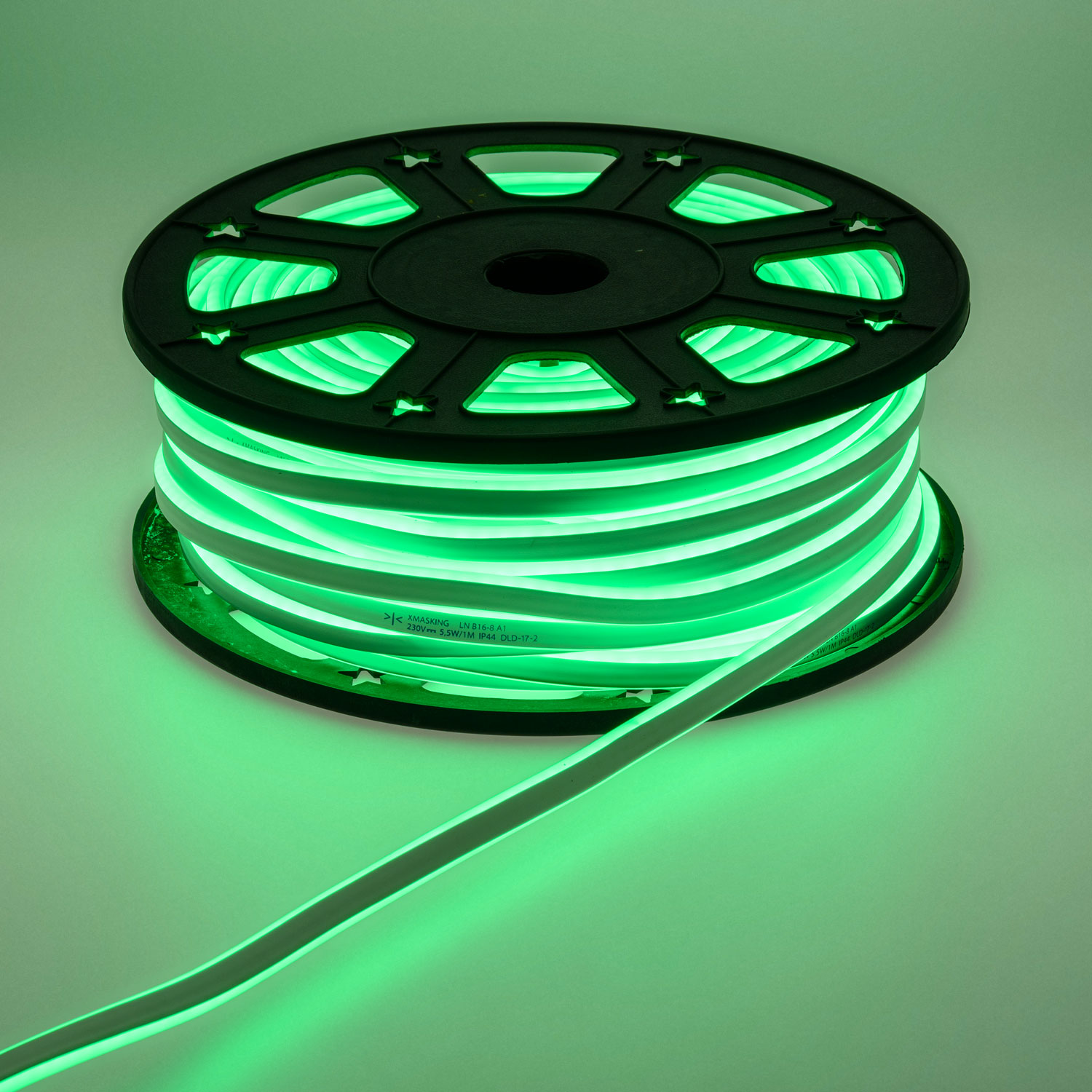 Tubo led effetto neon bifacciale, 6000 led verdi Tubo led effetto neon bifacciale, 6000 led verdi