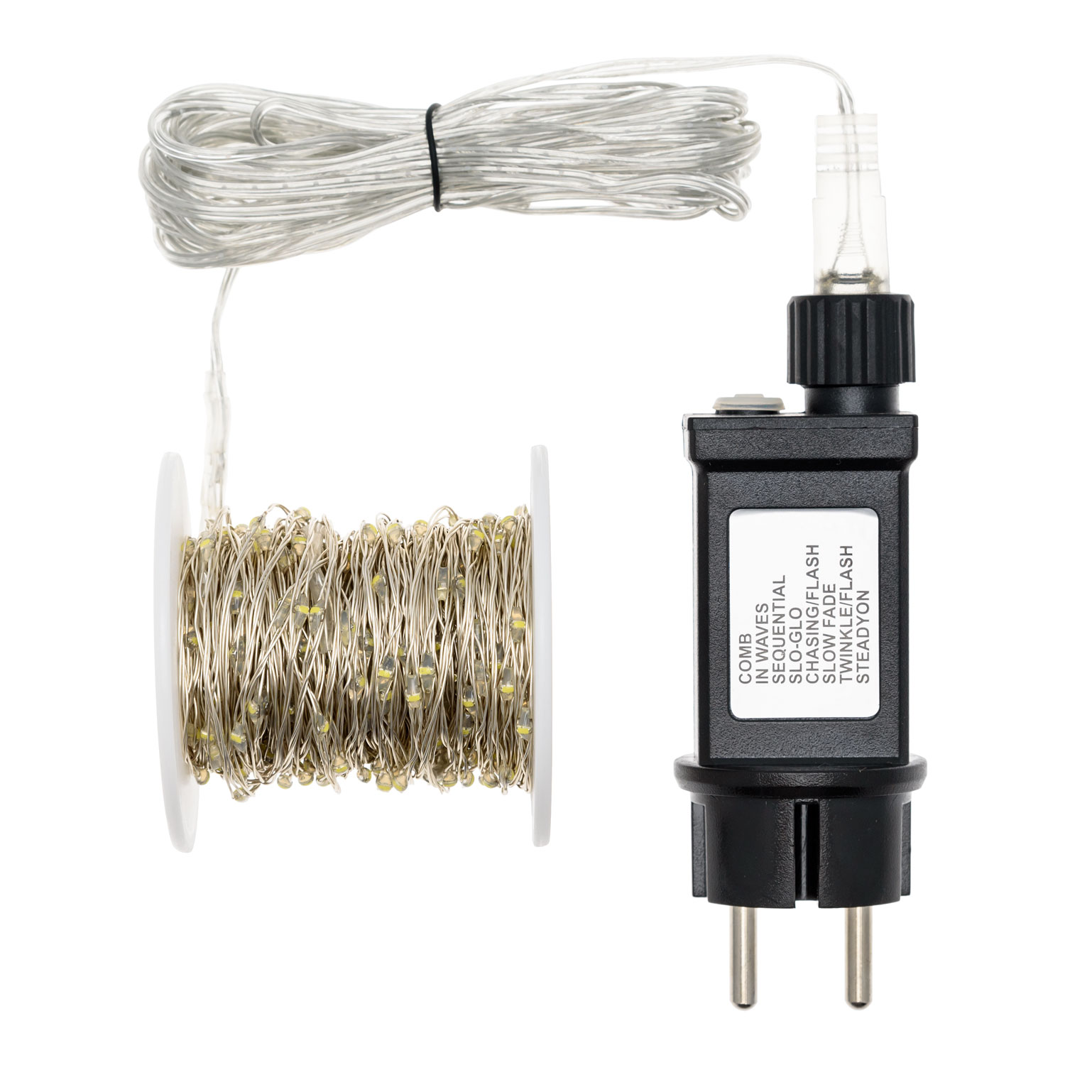 Catena argento 20 m, 400 microled blu 4 Catena argento 20 m, 400 microled blu 4