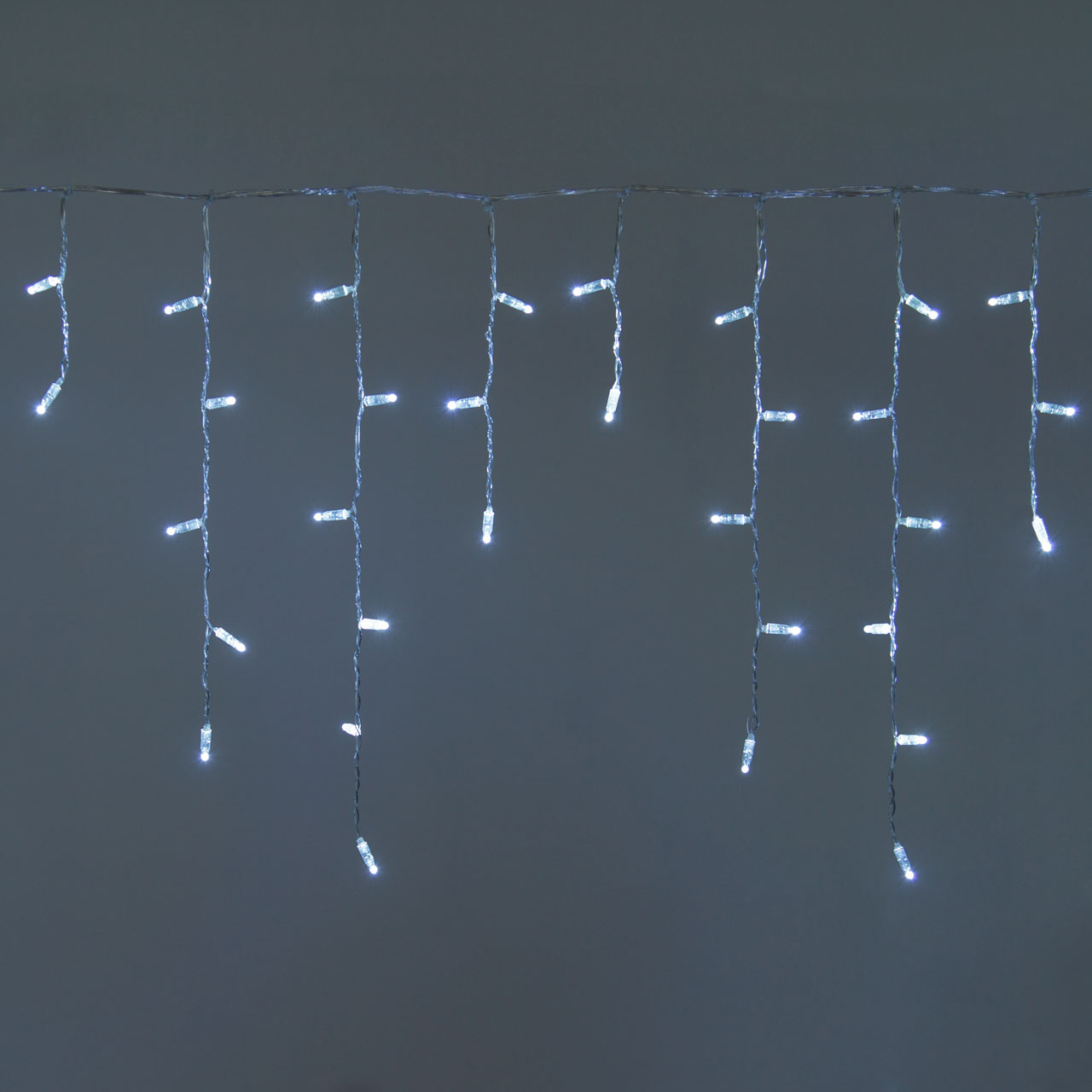 3 x h. 0.6m 96 White Maxiled Connectable Icicle Lights 3 x h. 0.6m 96 White Maxiled Connectable Icicle Lights