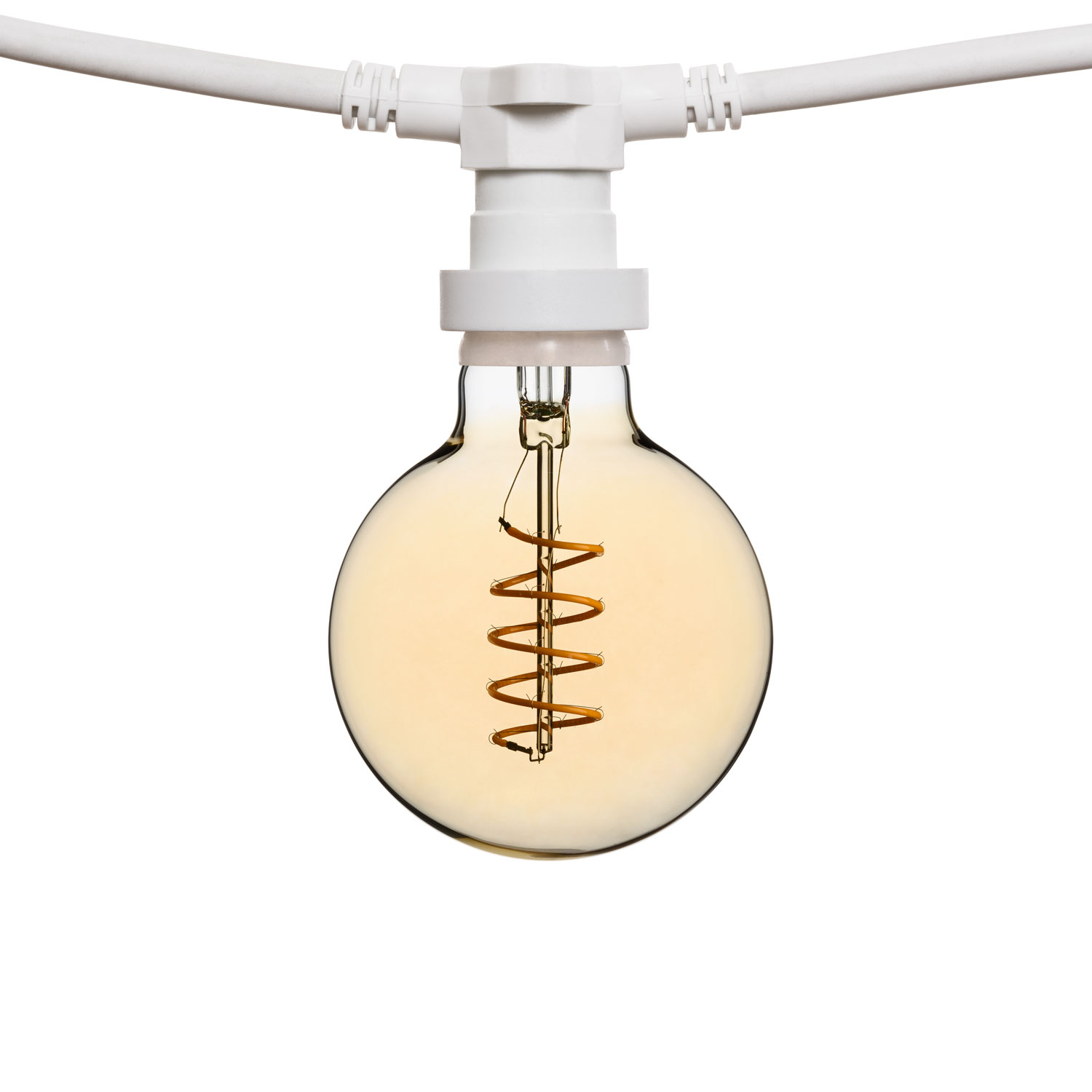 Guirnalda 5m con 16 bombillas led de 4W globo espiral Ø 95mm 2 Guirnalda 5m con 16 bombillas led de 4W globo espiral Ø 95mm 2