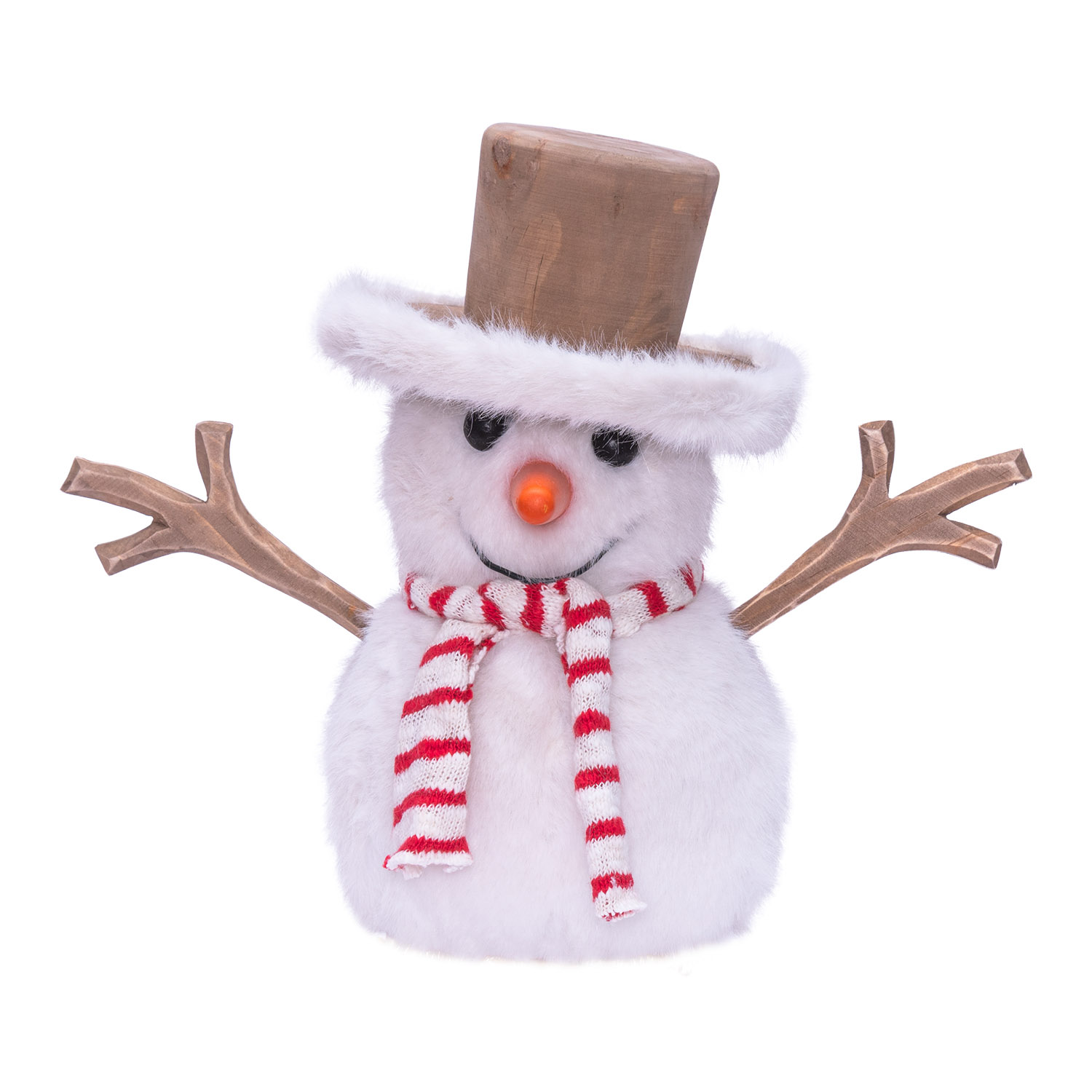 SnowPazzo luminoso 3D in legno a batteria, h 25 cm, Dual Color MicroLED bianco caldo e bianco freddo, uso interno 2