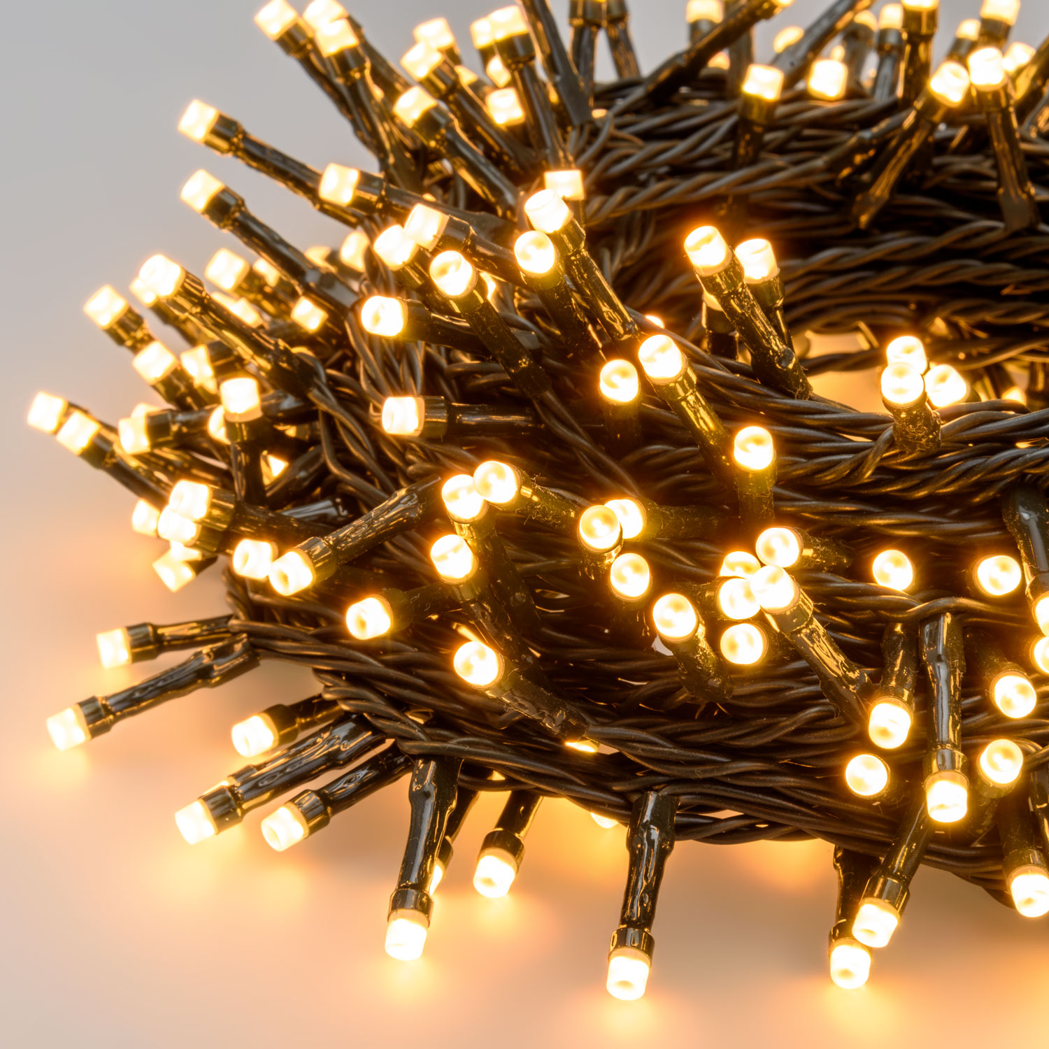 Lichterkette 30 m, 500 Dual-LEDs in Warmweiß und Extra Warmweiß, grünes Kabel 10 Lichterkette 30 m, 500 Dual-LEDs in Warmweiß und Extra Warmweiß, grünes Kabel 10