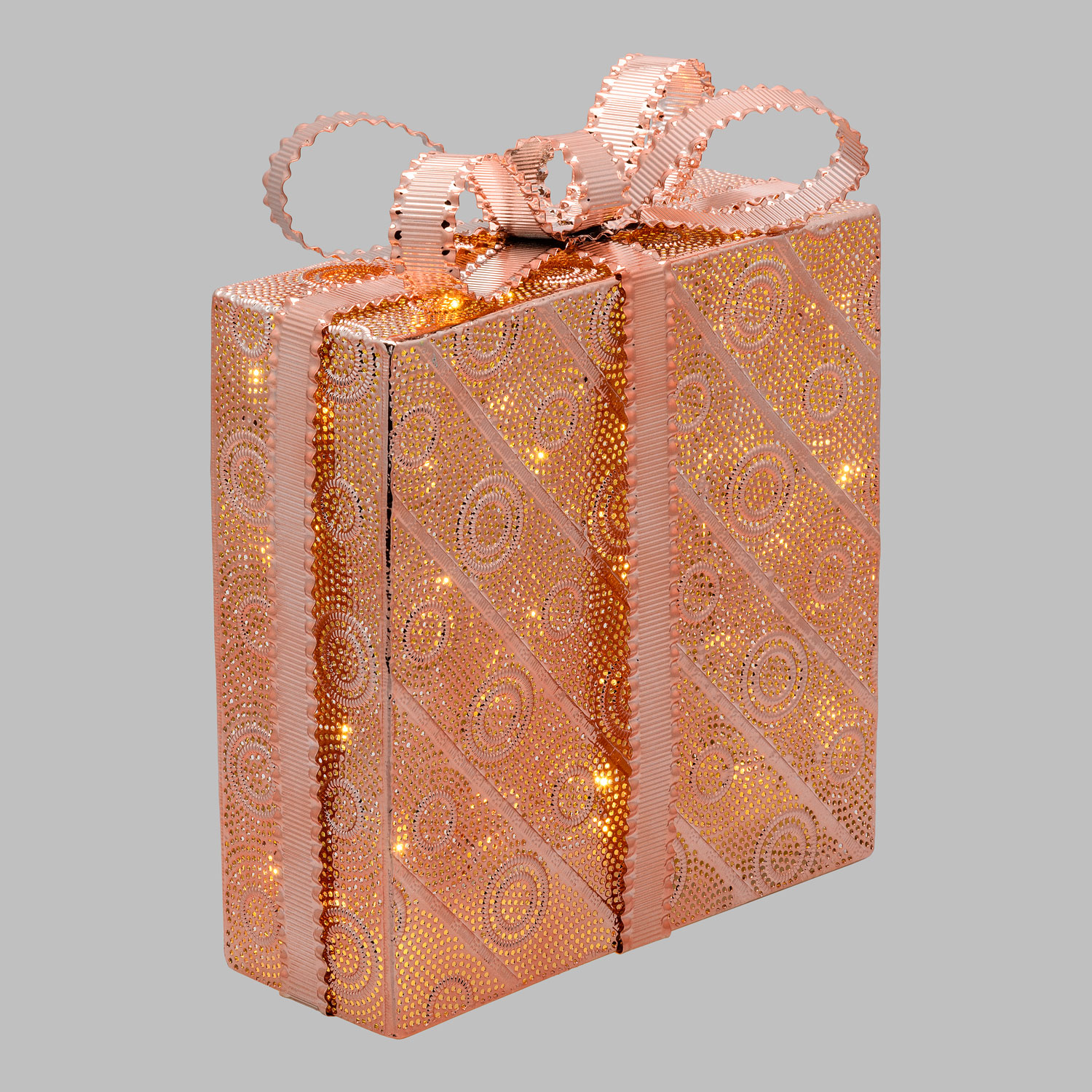 h 30.5cm, 50 Warm White LEDs Copper metal Gift Box 4 h 30.5cm, 50 Warm White LEDs Copper metal Gift Box 4