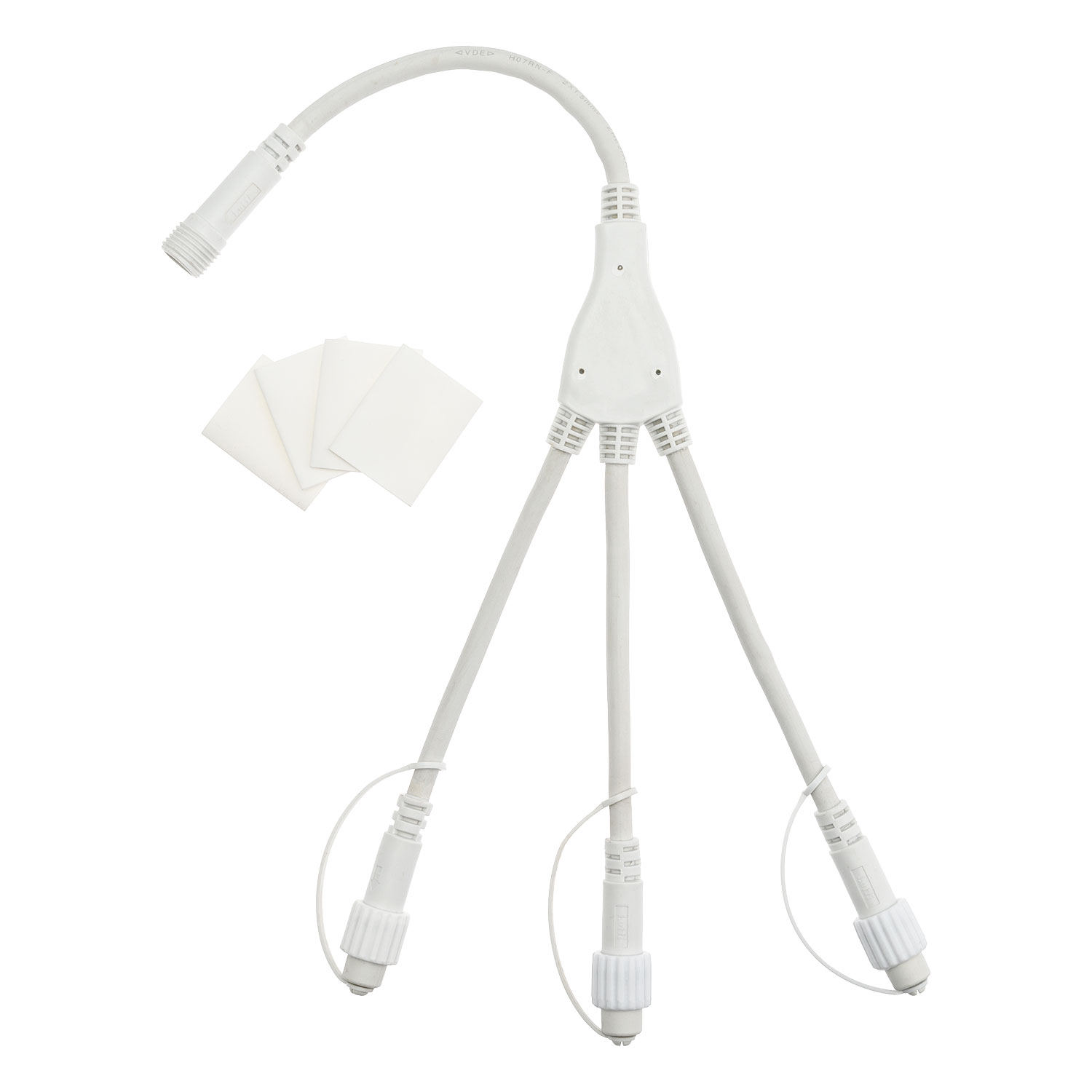 Multiconnettore a 3 uscite VINTAGE LED PRO, cavo bianco Multiconnettore a 3 uscite VINTAGE LED PRO, cavo bianco
