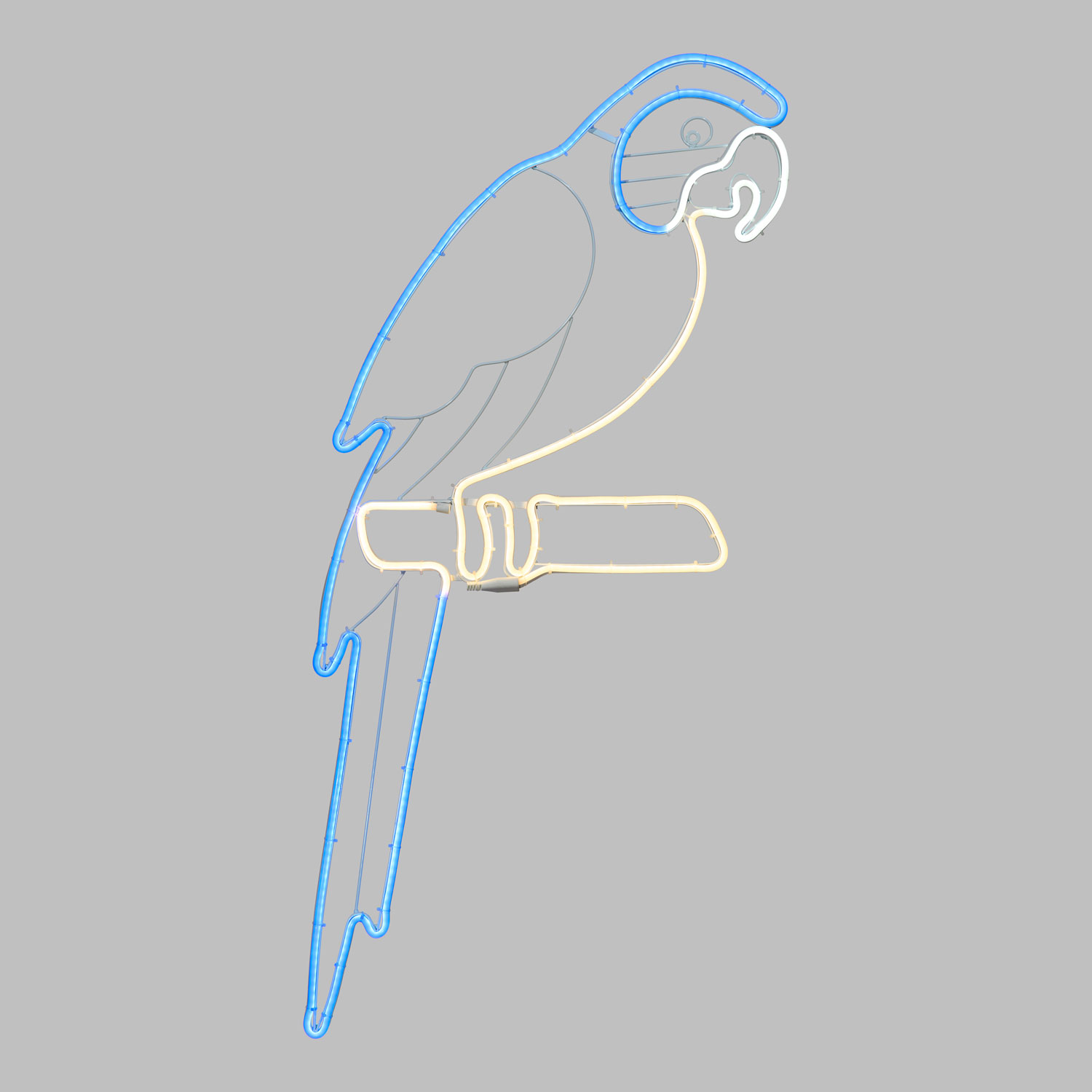 Perroquet décoratif en tube lumineux effet néon, 1,20 m, led bleu, blanc chaud et froid 2 Perroquet décoratif en tube lumineux effet néon, 1,20 m, led bleu, blanc chaud et froid 2