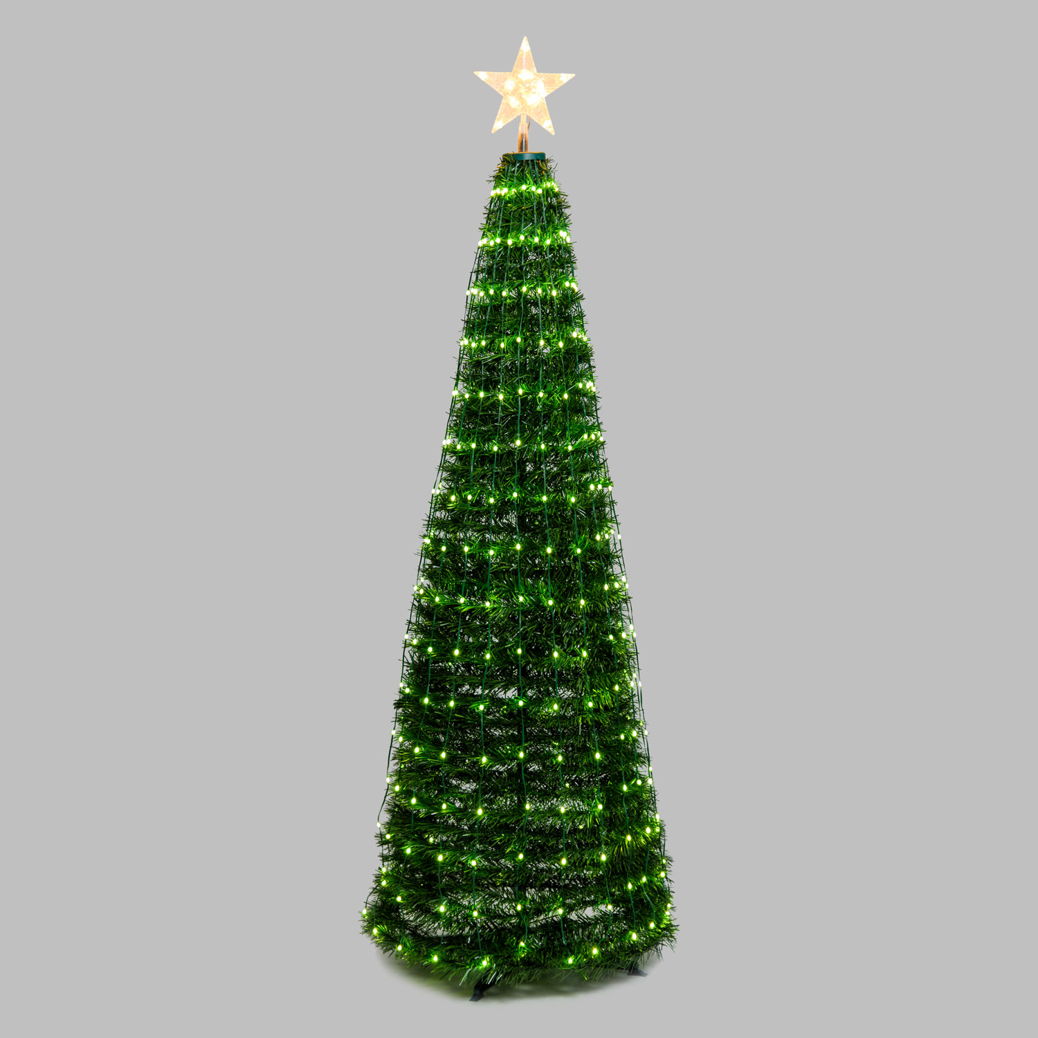 Faltbarer Baum aus künstlichem Kiefer, h. 180 cm, 304 RGB LED Lichterperlen 9 Faltbarer Baum aus künstlichem Kiefer, h. 180 cm, 304 RGB LED Lichterperlen 9