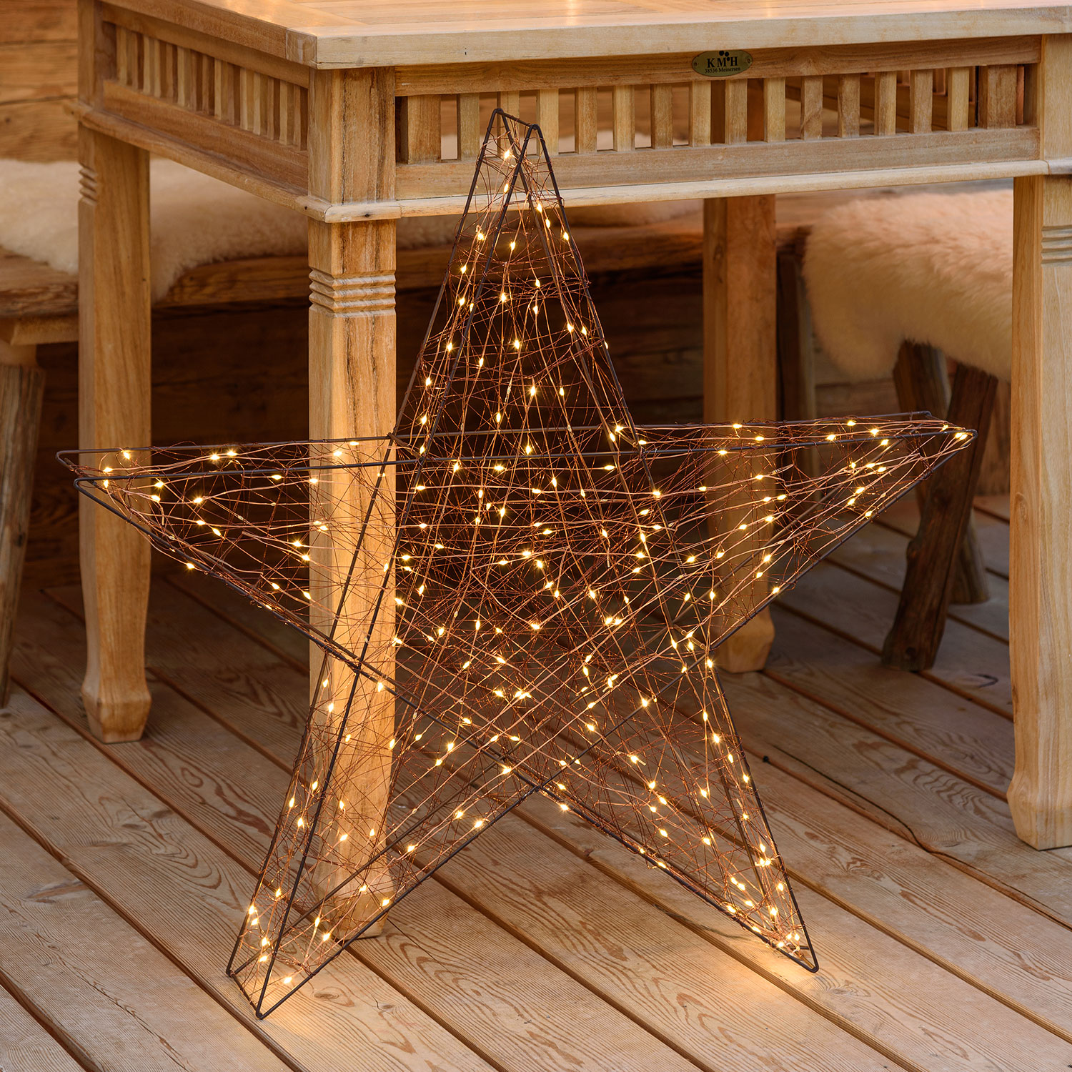 Estrella Led con destellos Ø 80cm 7 Estrella Led con destellos Ø 80cm 7
