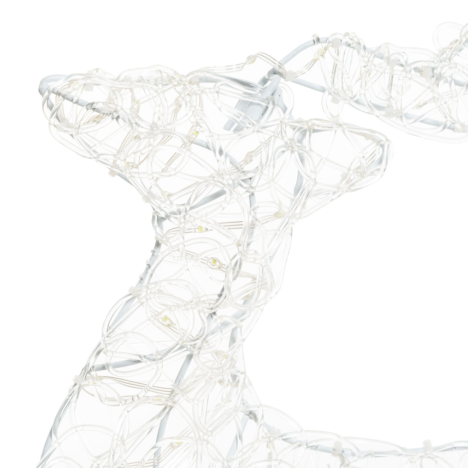 Renne au galop 2D, h. 65 cm, gouttes led blanc froid 4 Renne au galop 2D, h. 65 cm, gouttes led blanc froid 4