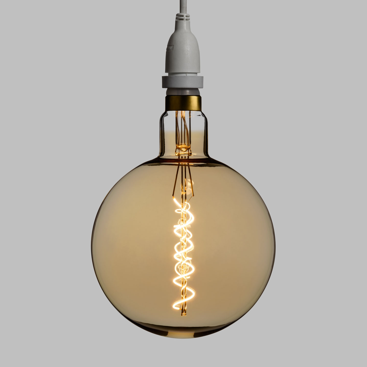 Lampadina da 4 Watt maxi globo Ø 200 mm a sospensione, led a spirale, 2 metri di cavo bianco 3 Lampadina da 4 Watt maxi globo Ø 200 mm a sospensione, led a spirale, 2 metri di cavo bianco 3