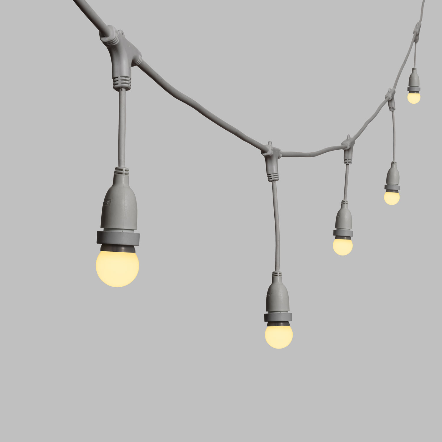 5m Lichterkette, 8 hängende LED Globo Birnen aus Plastik 1,2 Watt Ø 45 mm, h 30 cm, erweiterbar 3 5m Lichterkette, 8 hängende LED Globo Birnen aus Plastik 1,2 Watt Ø 45 mm, h 30 cm, erweiterbar 3