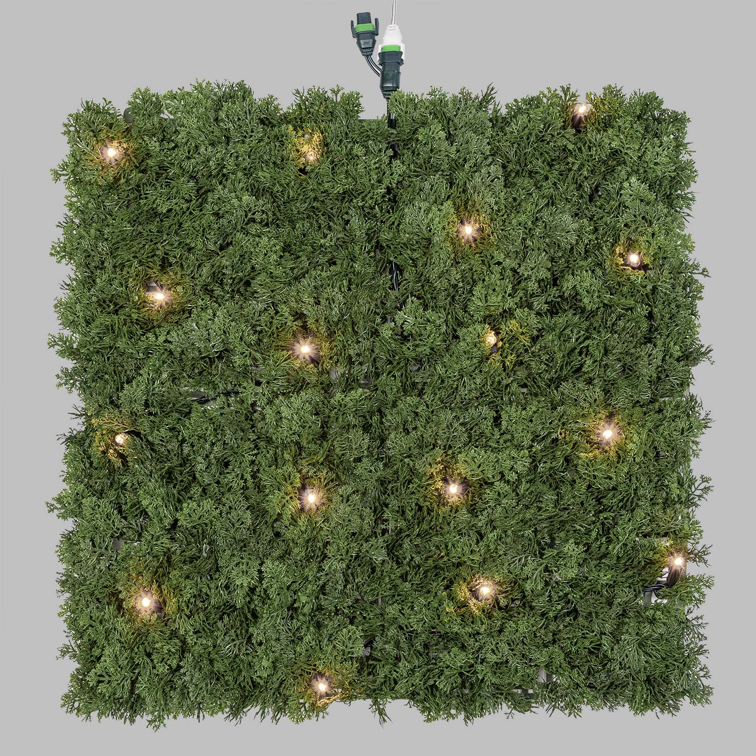 Pannello di Lichene artificiale verde bosco Green Wall Light, 16 maxiled Dual Color bianco caldo