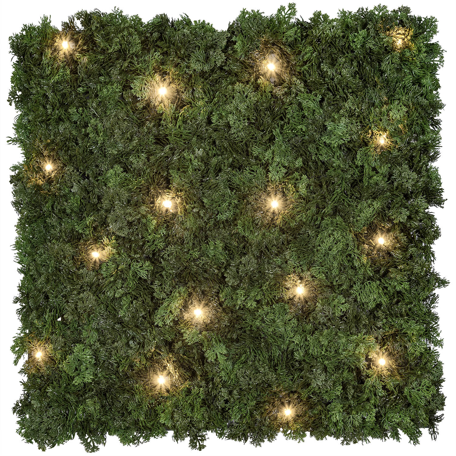 Panneau de Lichen artificiel vert forêt Green Wall Light, 16 Maxiled Dual Color blanc chaud 3