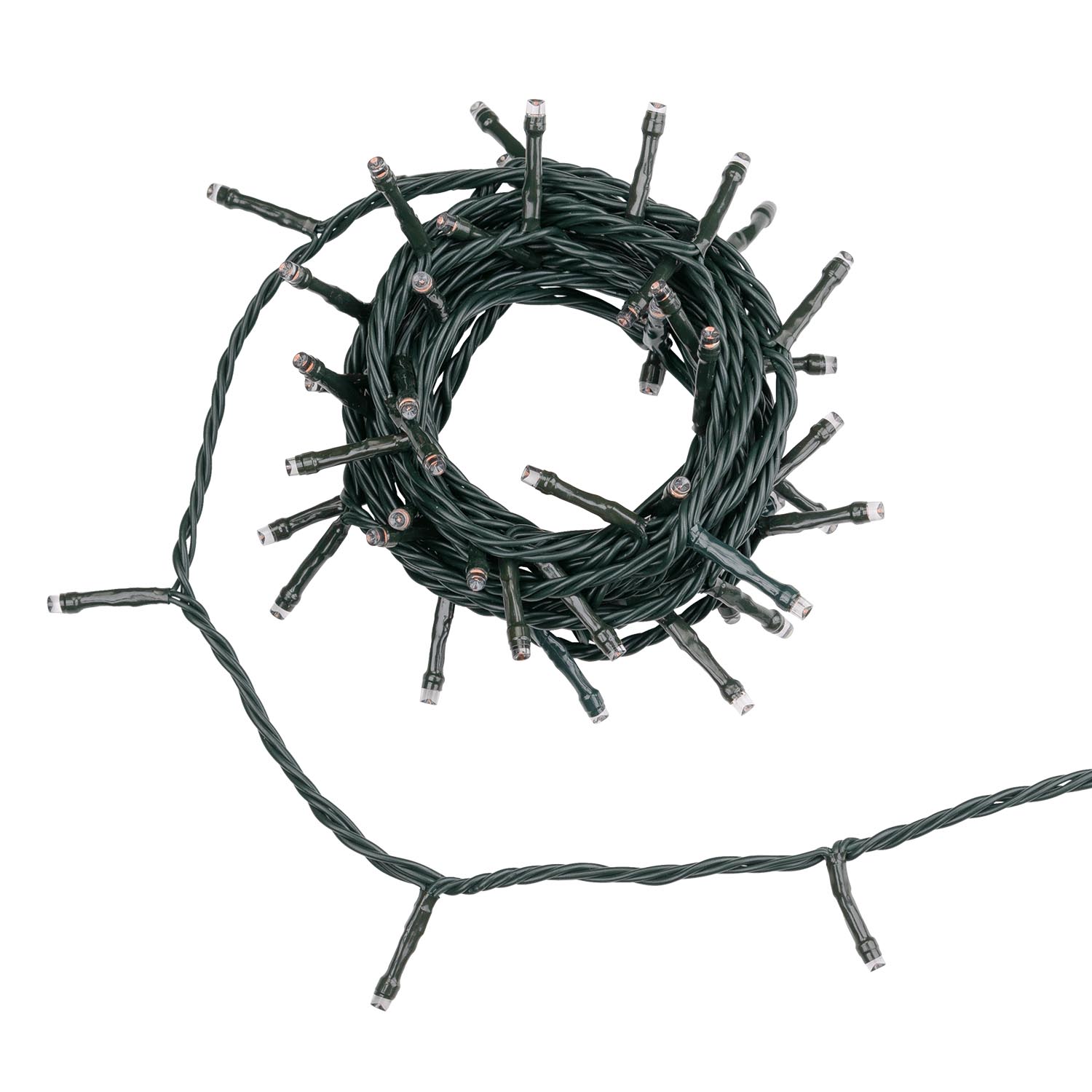 Lichterkette Connect+ 5 m, 50 LEDs rot, grünes Kabel, verlängerbar. 4 Lichterkette Connect+ 5 m, 50 LEDs rot, grünes Kabel, verlängerbar. 4