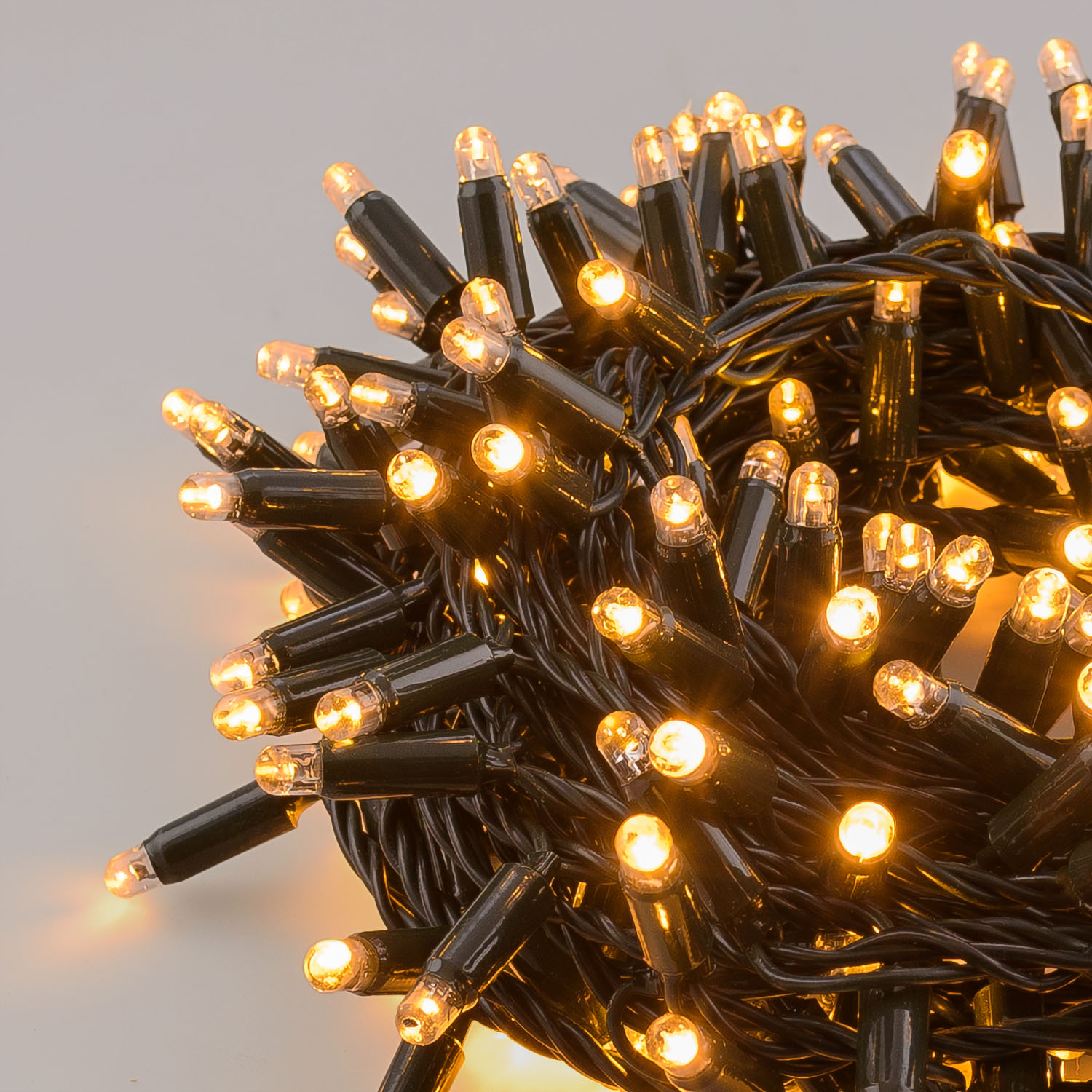 12 m Warm White Connect ProLine 36V String Lights, 240 maxiLEDs, green cable, connectable 2