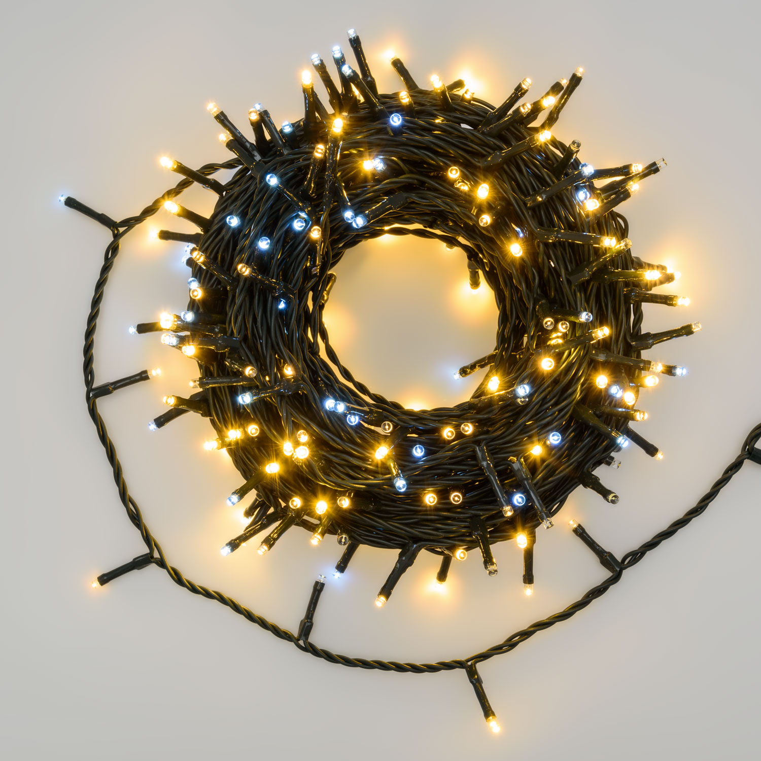 Guirnalda de 18 m, 300 Mini Led blanco cálido y blanco frío Guirnalda de 18 m, 300 Mini Led blanco cálido y blanco frío
