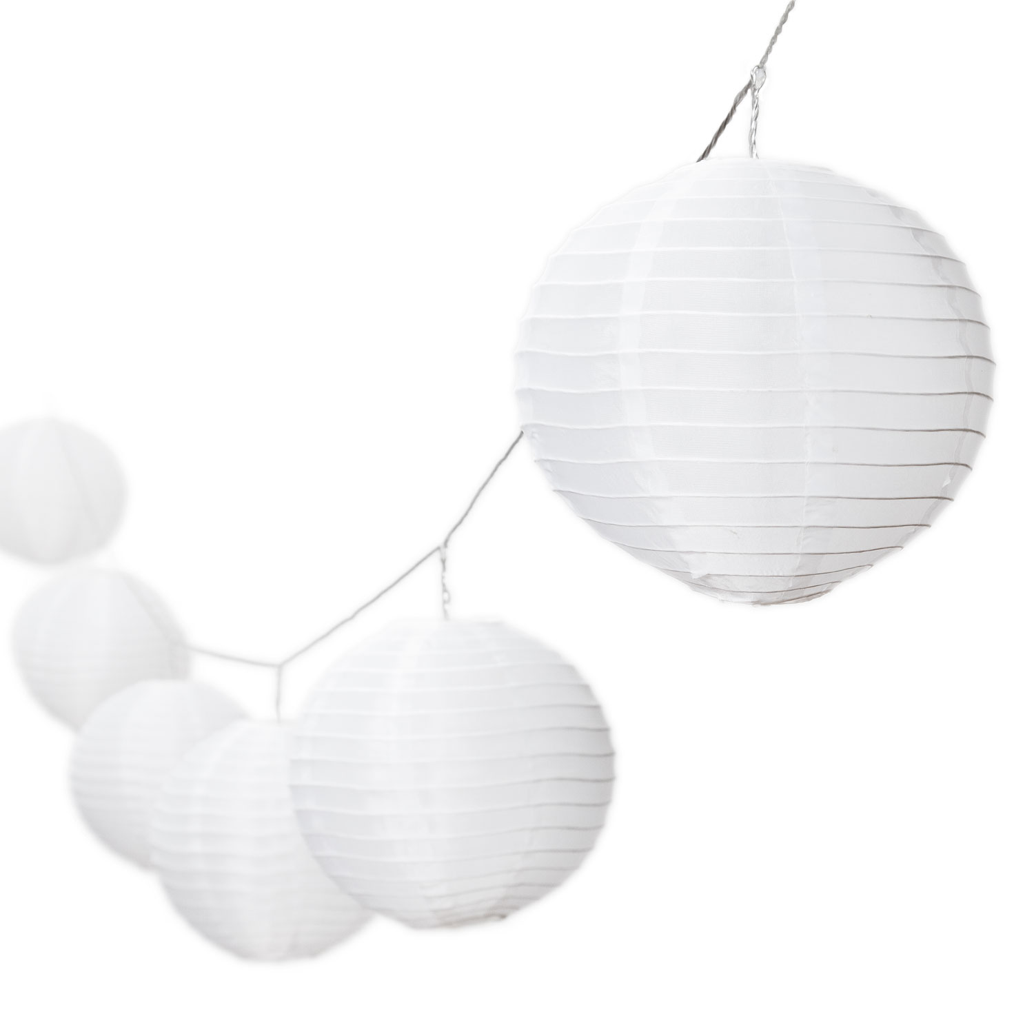 Catena di 10 lanterne, led bianco caldo 8 Catena di 10 lanterne, led bianco caldo 8
