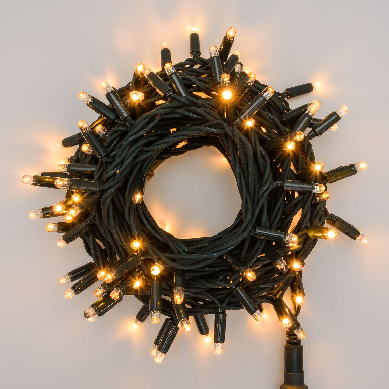 Lichterkette 10 m, 120 MaxiLEDs warmweiß, grünes Kabel Lichterkette 10 m, 120 MaxiLEDs warmweiß, grünes Kabel
