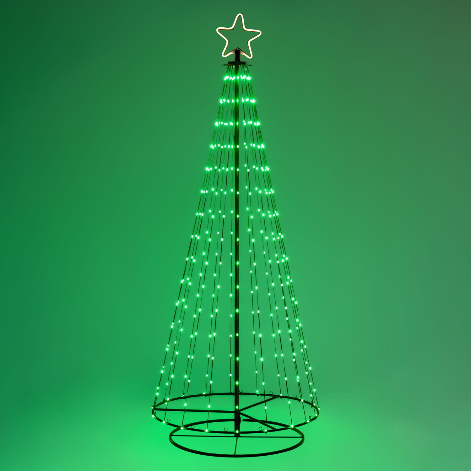 h 200 cm, 304 LEDs, Foldable Conical Christmas Tree 7 h 200 cm, 304 LEDs, Foldable Conical Christmas Tree 7