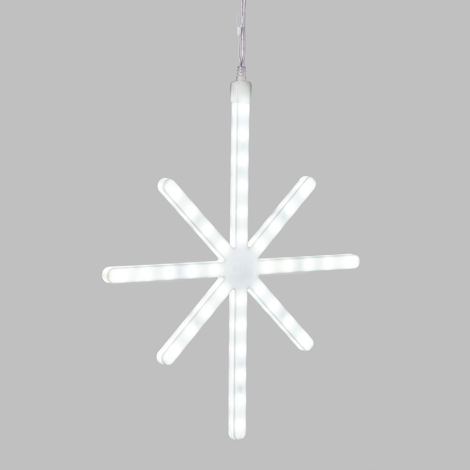 Estrella Polar Animada 36 cm, Connect ProLine 36V, 76 led SMD blanco frío, cable transparente 1