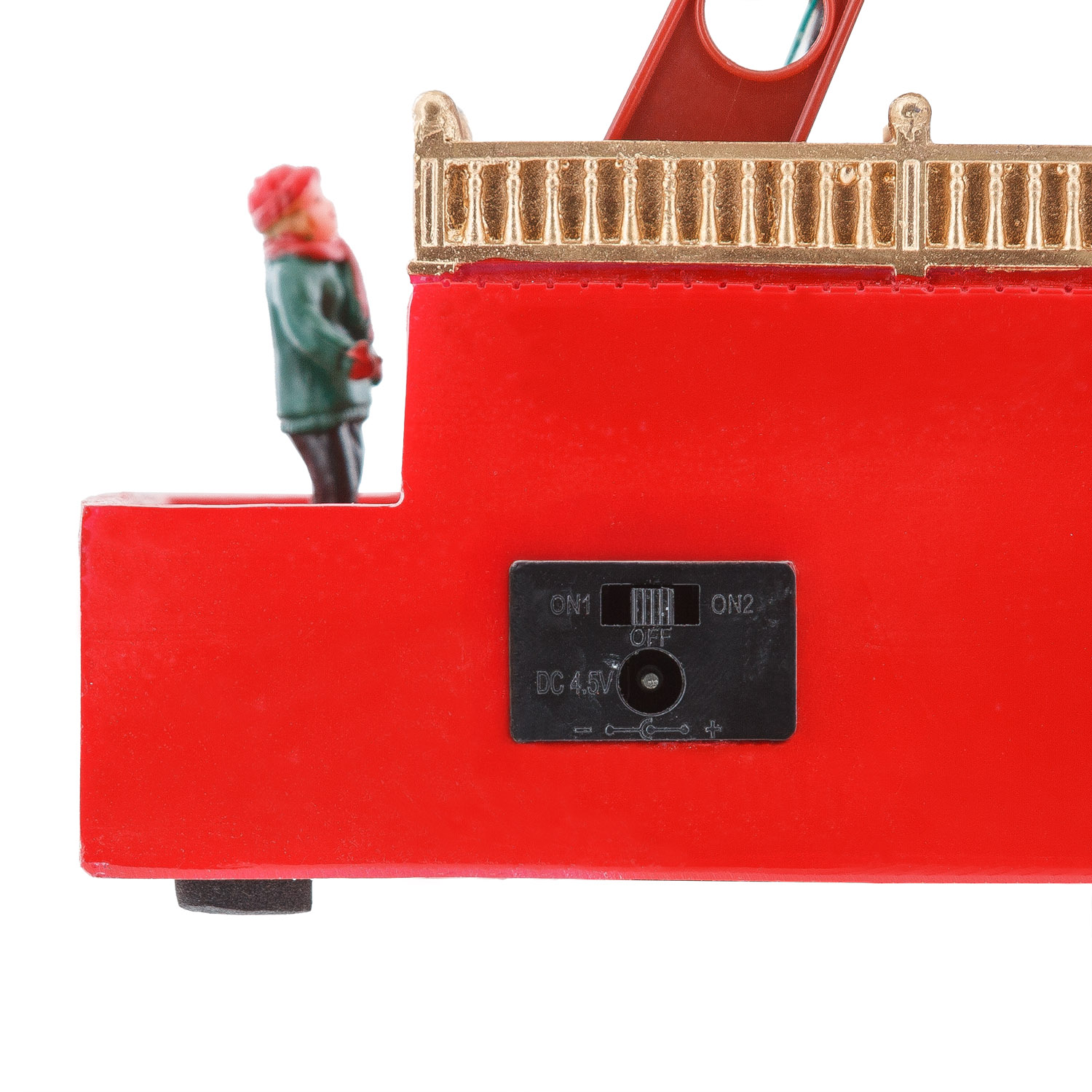 Villaggio di Natale, Ruota Panoramica Babbo Natale, h 36 cm, musiche natalizie 5