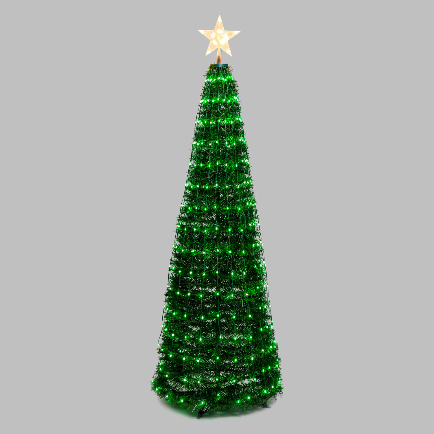 Faltbarer Baum aus künstlichem Kiefer, h. 180 cm, 304 RGB LED Lichterperlen 10 Faltbarer Baum aus künstlichem Kiefer, h. 180 cm, 304 RGB LED Lichterperlen 10