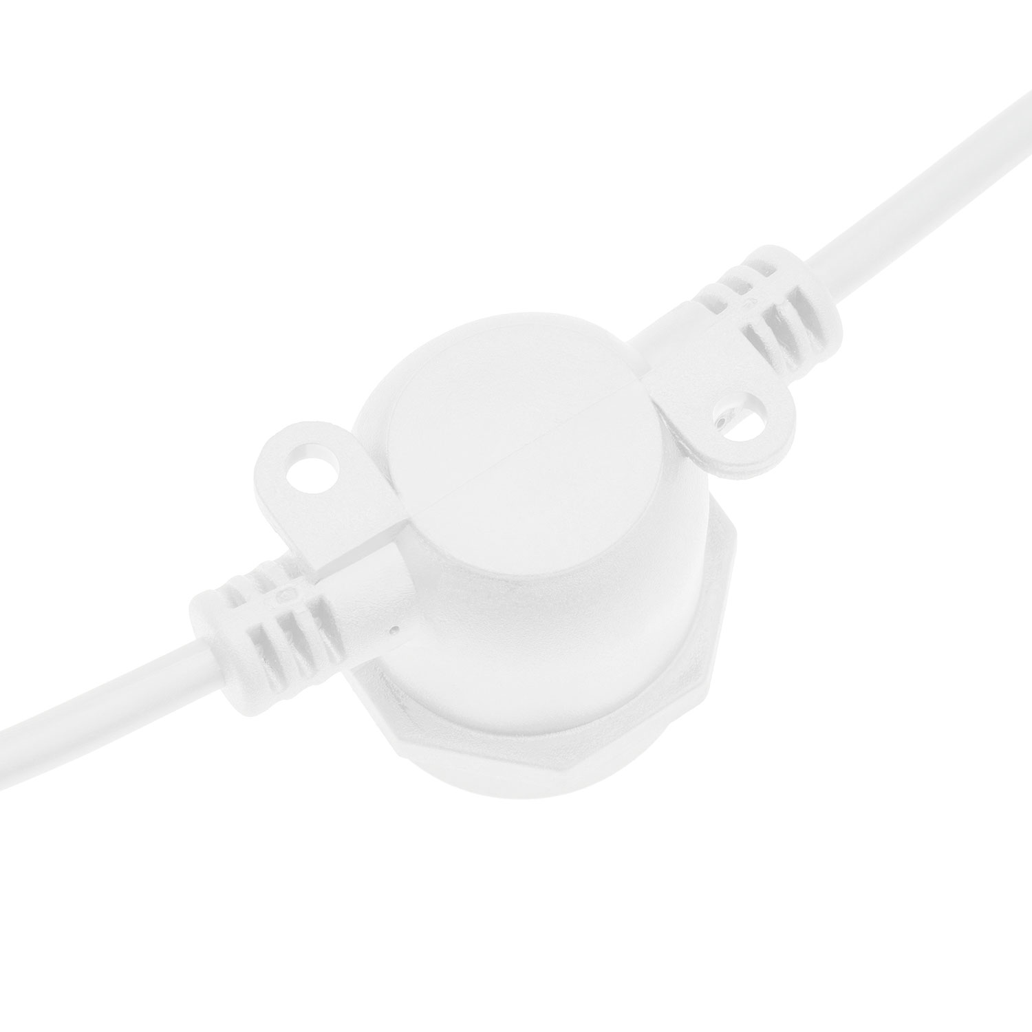 5m E27 Black Festoon Cable, 10 Sockets, Connectable, White Cable 7 5m E27 Black Festoon Cable, 10 Sockets, Connectable, White Cable 7