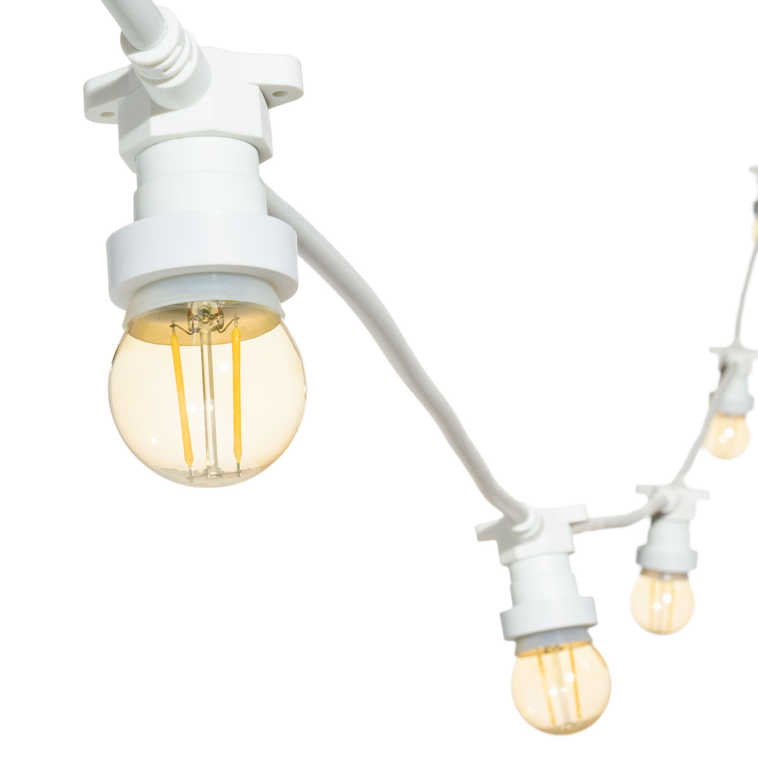 Guirnalda 5m con 5 bombillas led de 2W globo Ø 45mm Guirnalda 5m con 5 bombillas led de 2W globo Ø 45mm