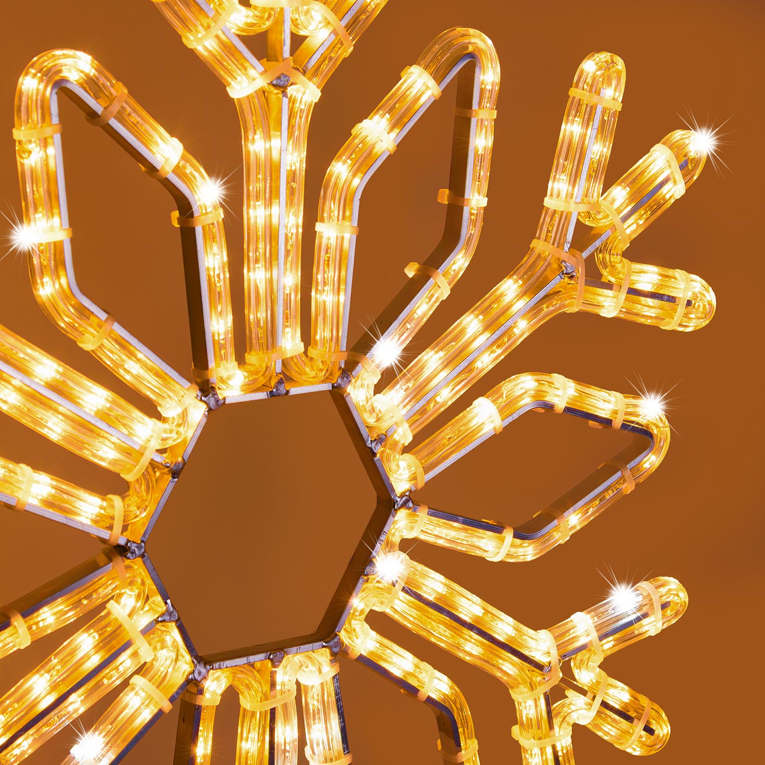 Rope Light Snowflake, 52 x h 60 cm, 244 warm white and cold white LEDs 3 Rope Light Snowflake, 52 x h 60 cm, 244 warm white and cold white LEDs 3