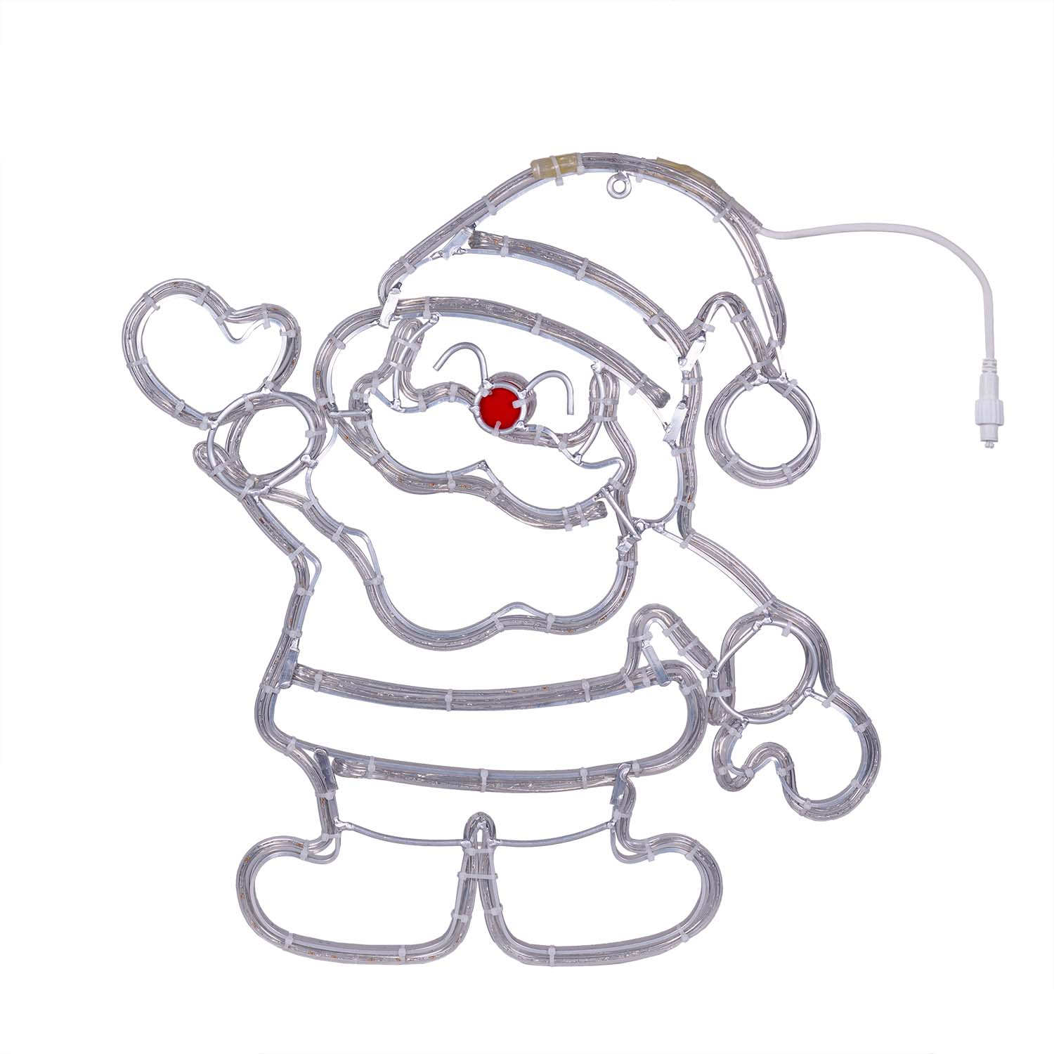 Père Noël en tube lumineux, h 65 cm, 283 led blanc froid et rouge 5 Père Noël en tube lumineux, h 65 cm, 283 led blanc froid et rouge 5