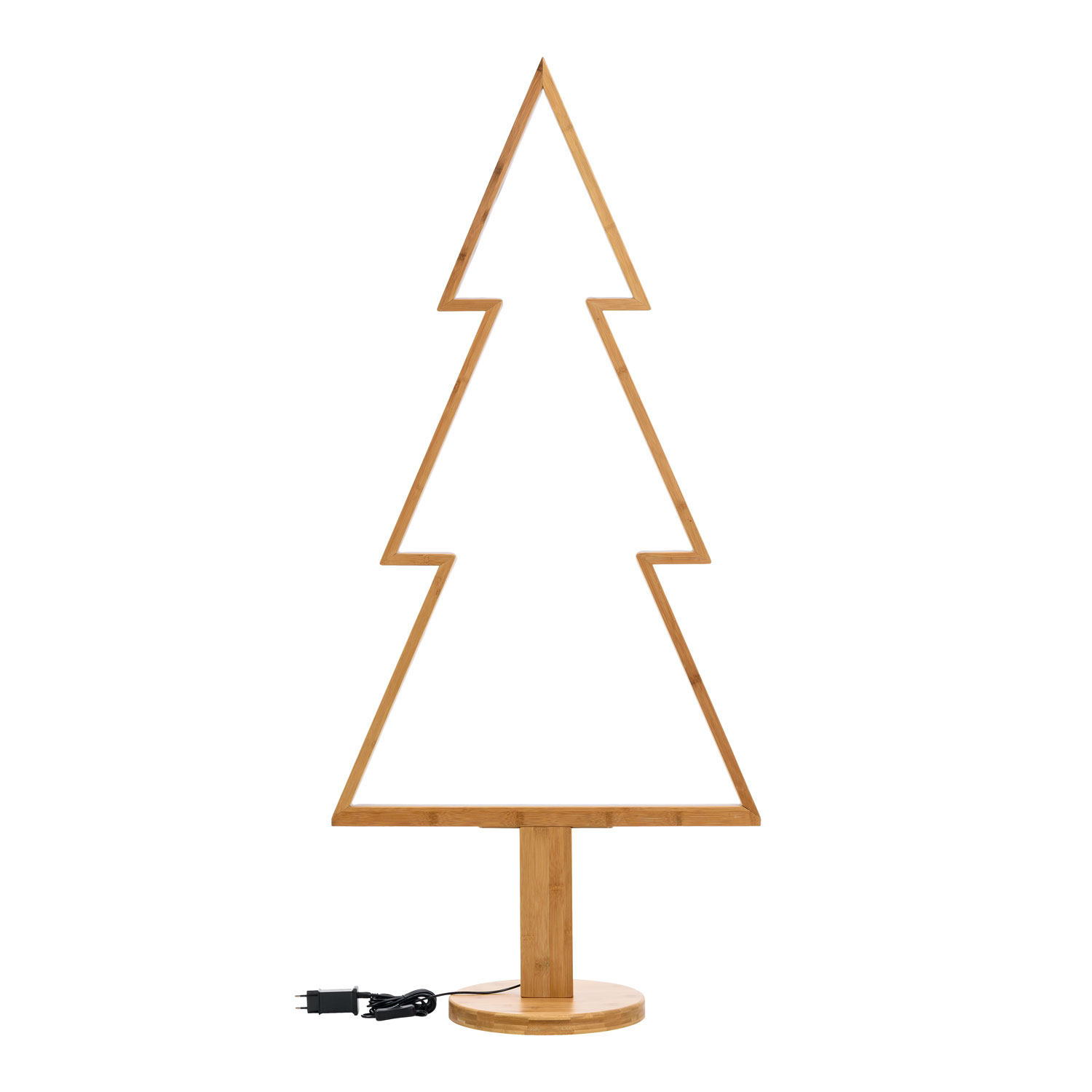 1.45m Natural Wood Pine Tree with Base, Design Wood Lights, Warm White Leds 5 1.45m Natural Wood Pine Tree with Base, Design Wood Lights, Warm White Leds 5