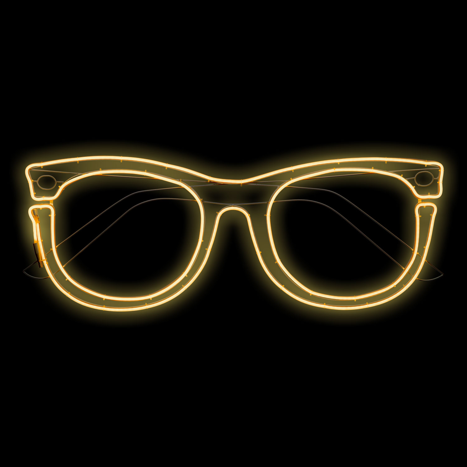 Lampada decorativa Occhiali da sole in tubo effetto neon, led bianco caldo 2 Lampada decorativa Occhiali da sole in tubo effetto neon, led bianco caldo 2