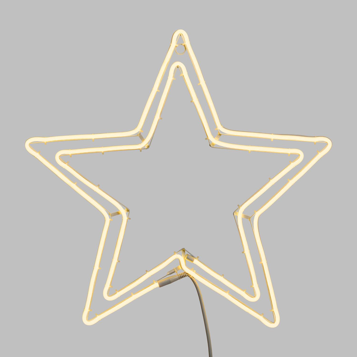 Étoile effet Néon double profile Ø 60 cm, 480 led blanc chaud Étoile effet Néon double profile Ø 60 cm, 480 led blanc chaud